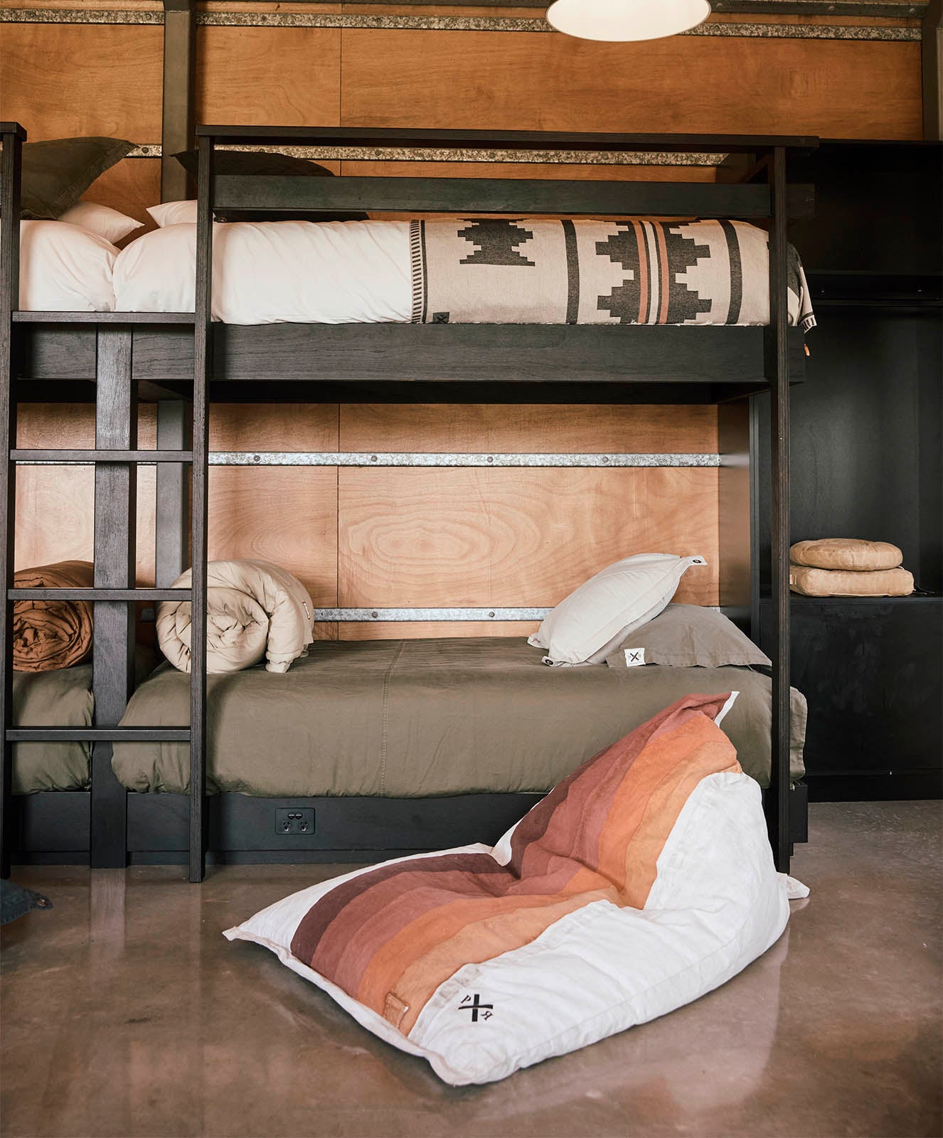 Ground Up Bean Bag | Upcycled | Stripe