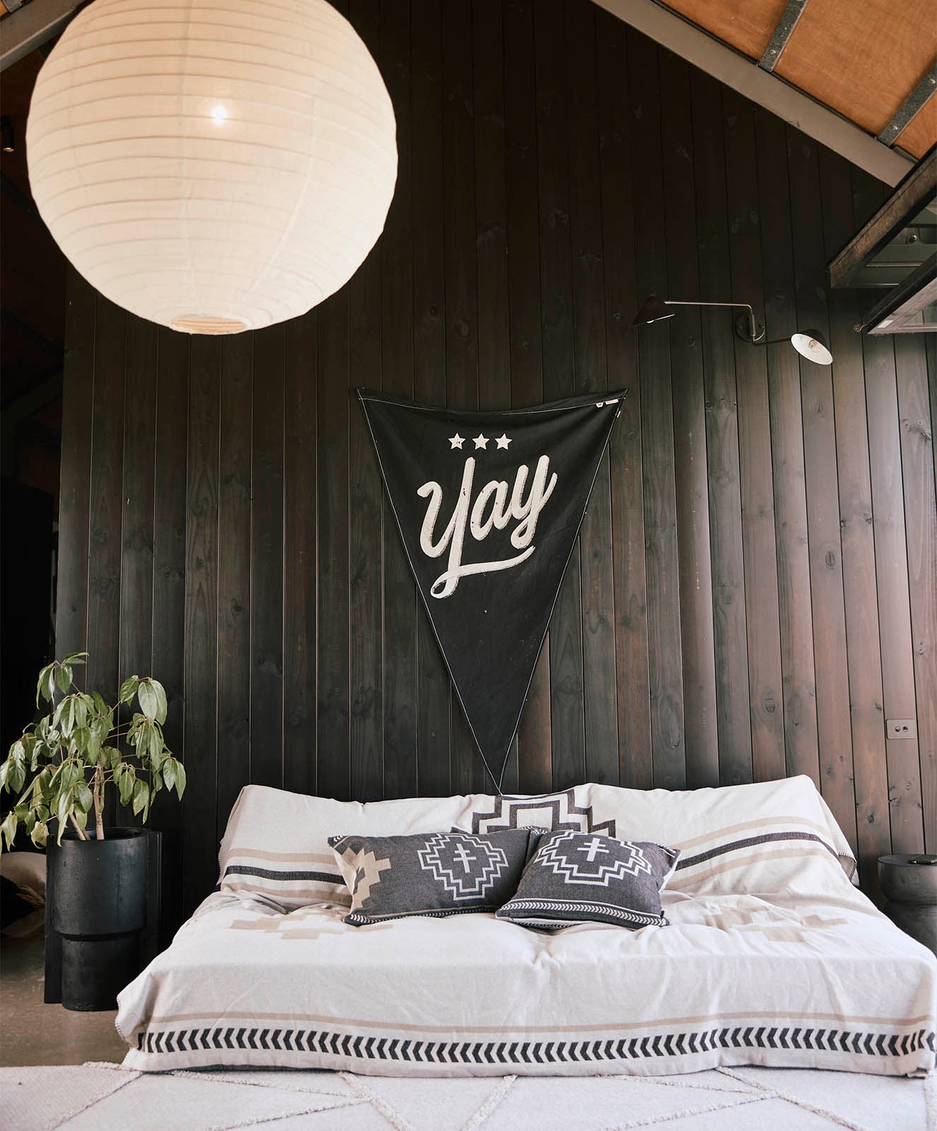Tree Totem Cushion Cover | Black