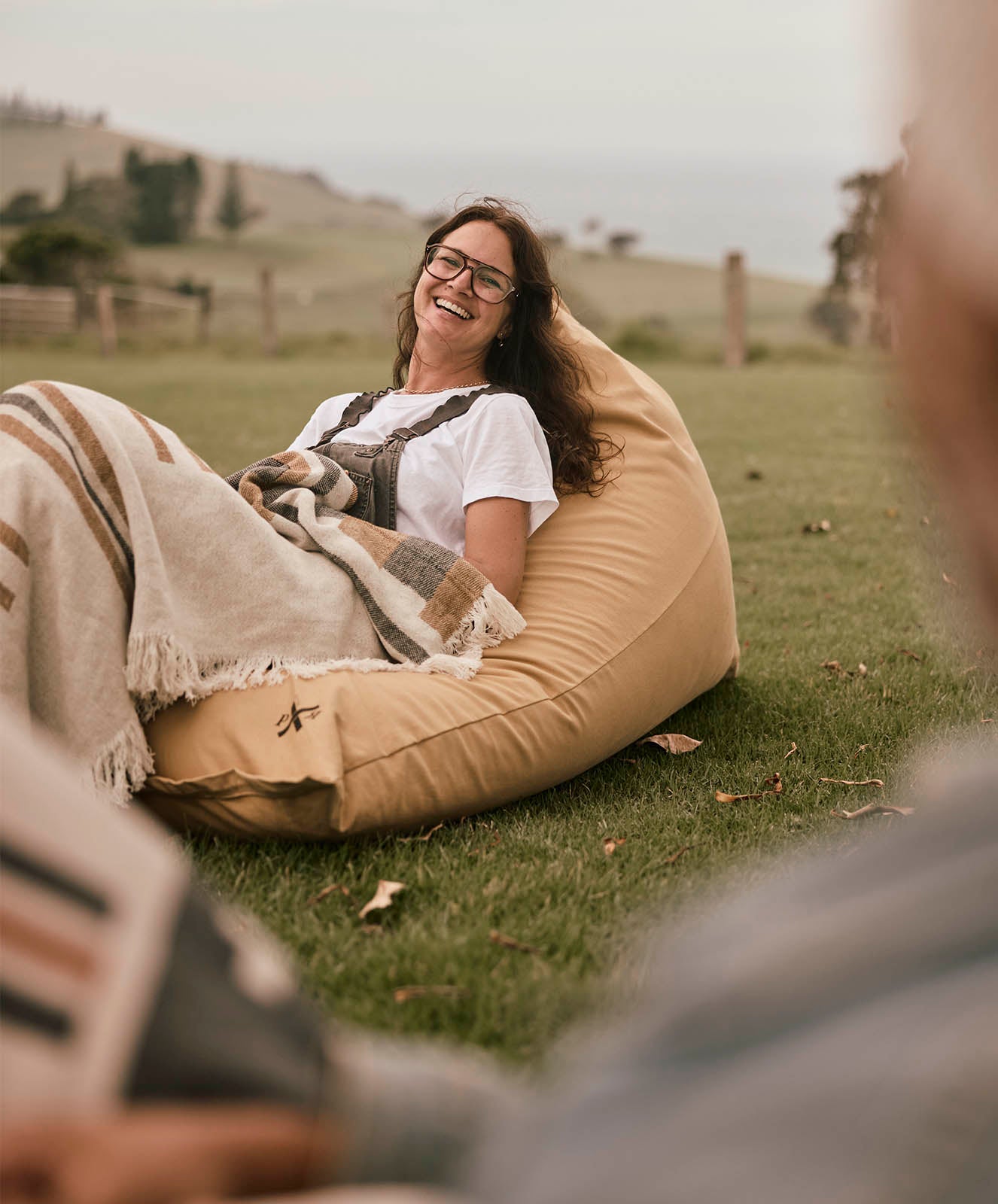 Camp Out Bean Bag | Clay