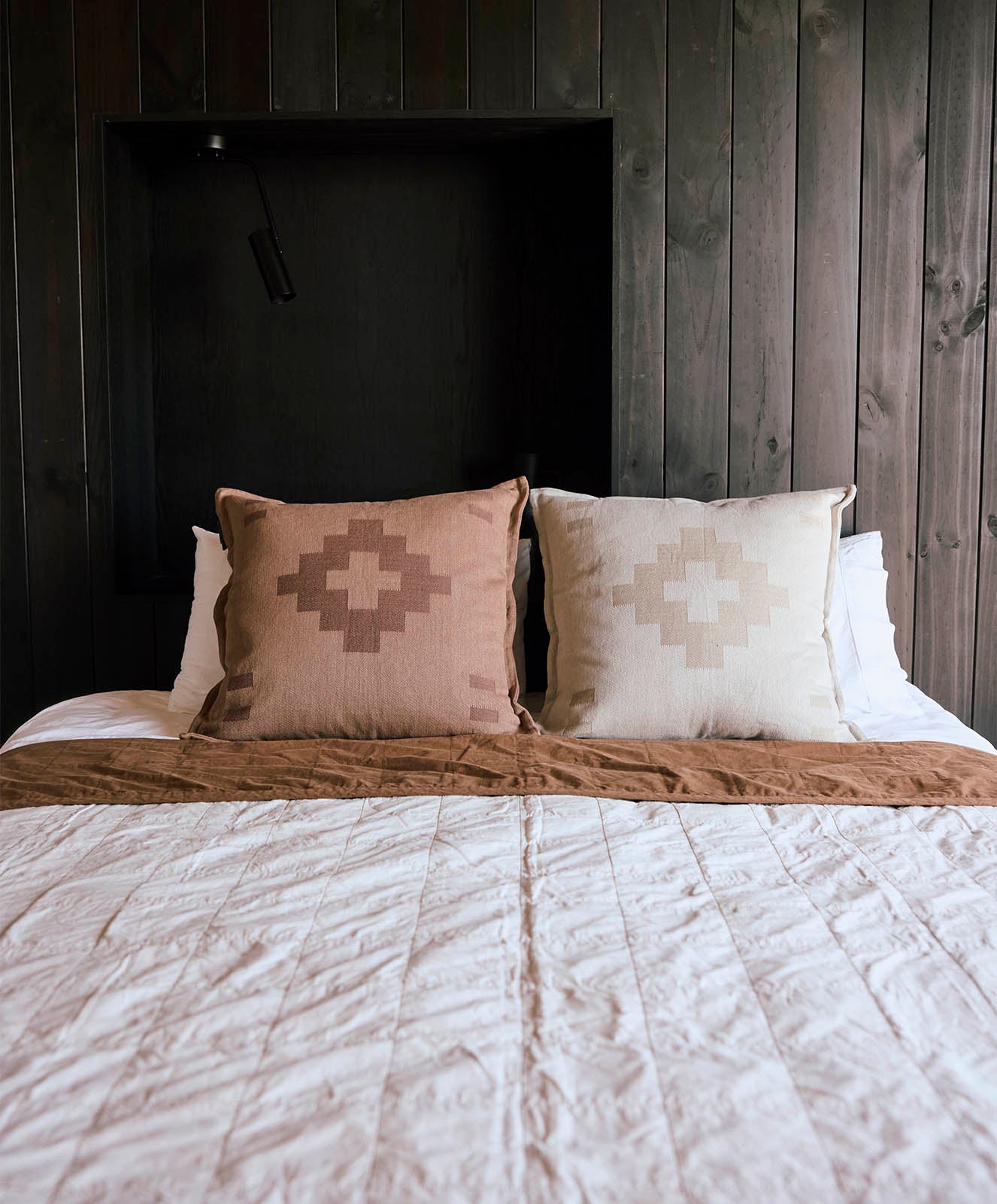 Organic Heritage Threads Reversible Quilt I Toffee