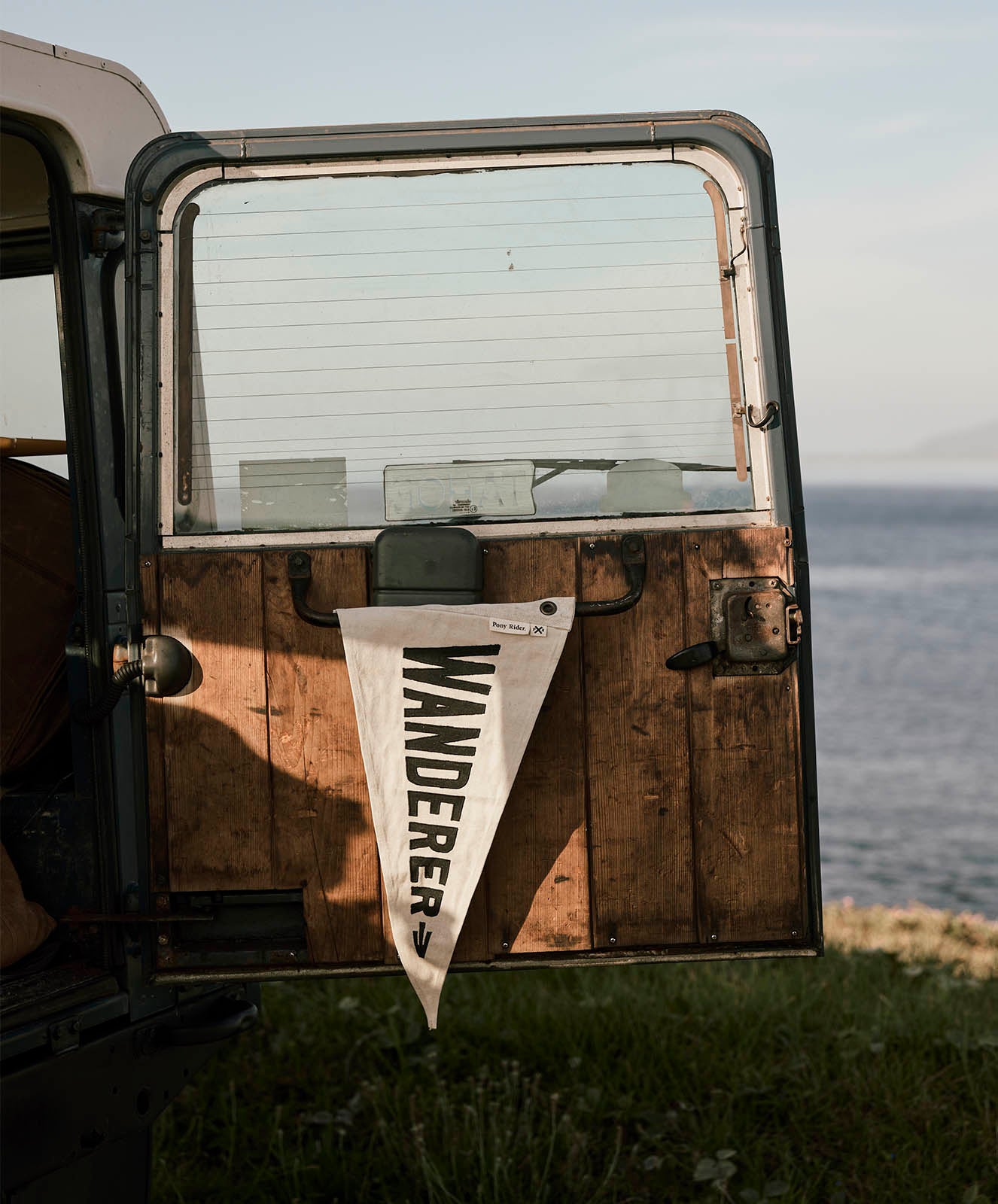 Wanderer Flag | Upcycled | Natural