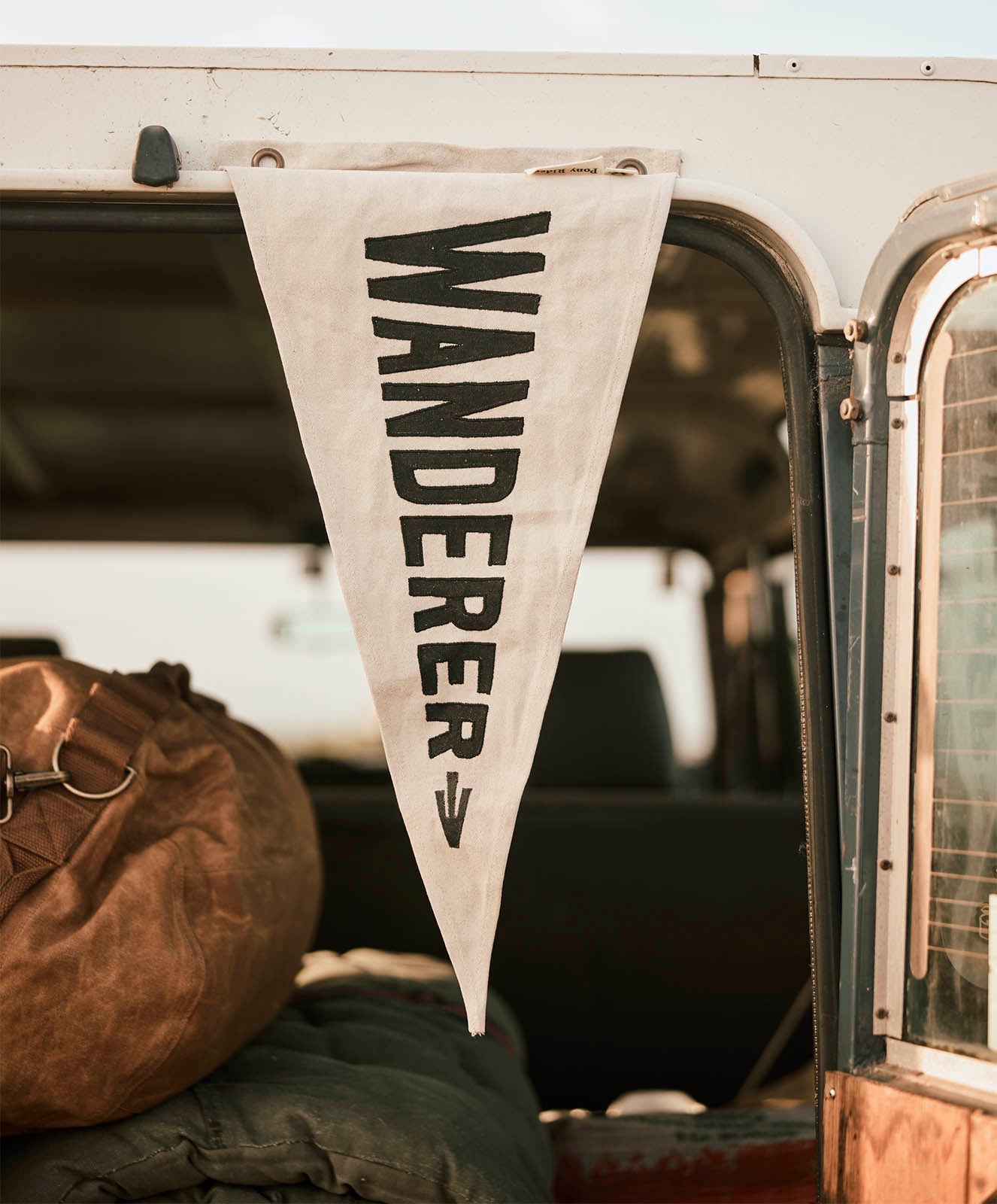 Wanderer Flag | Upcycled | Natural
