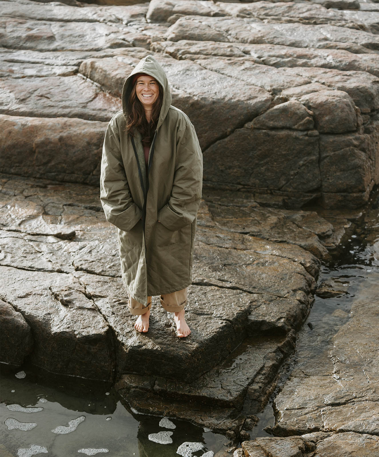 High Tide Plunge Canvas Jacket | Khaki | O/S