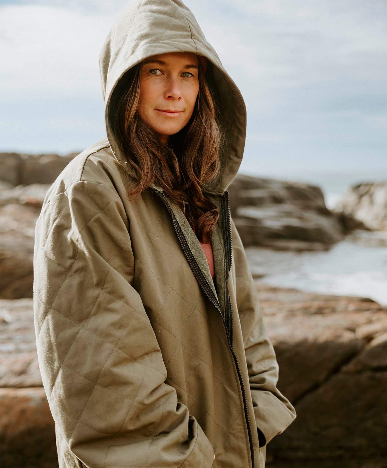 High Tide Plunge Canvas Jacket | Khaki | O/S