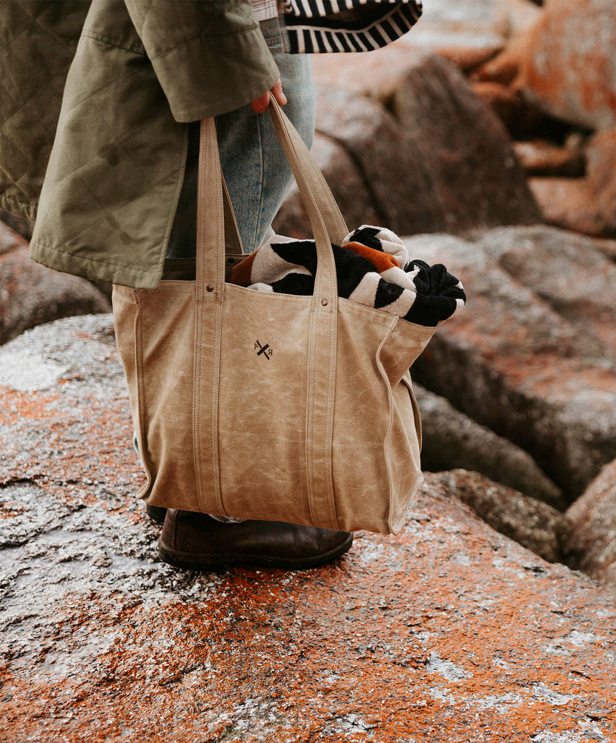 Market Mini Tote Bag | Light Safari | 40*35*18cm - PRE SALE