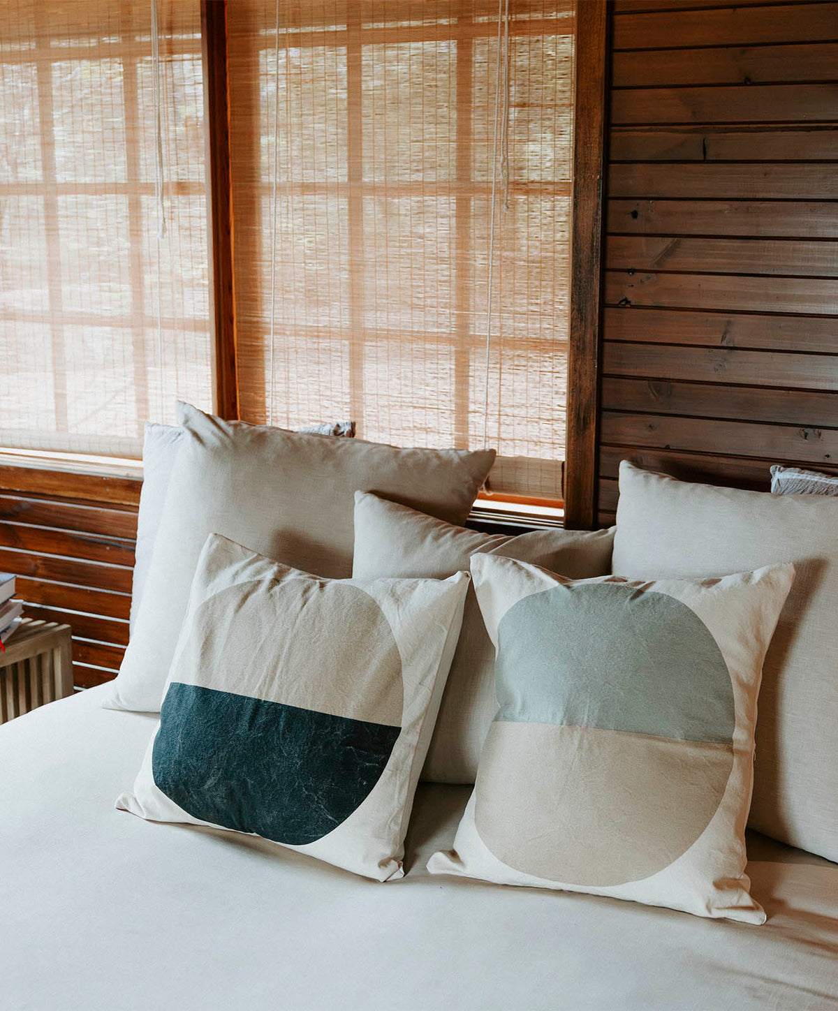 Moonwise Cushion Cover  | Stone Black | 55x55