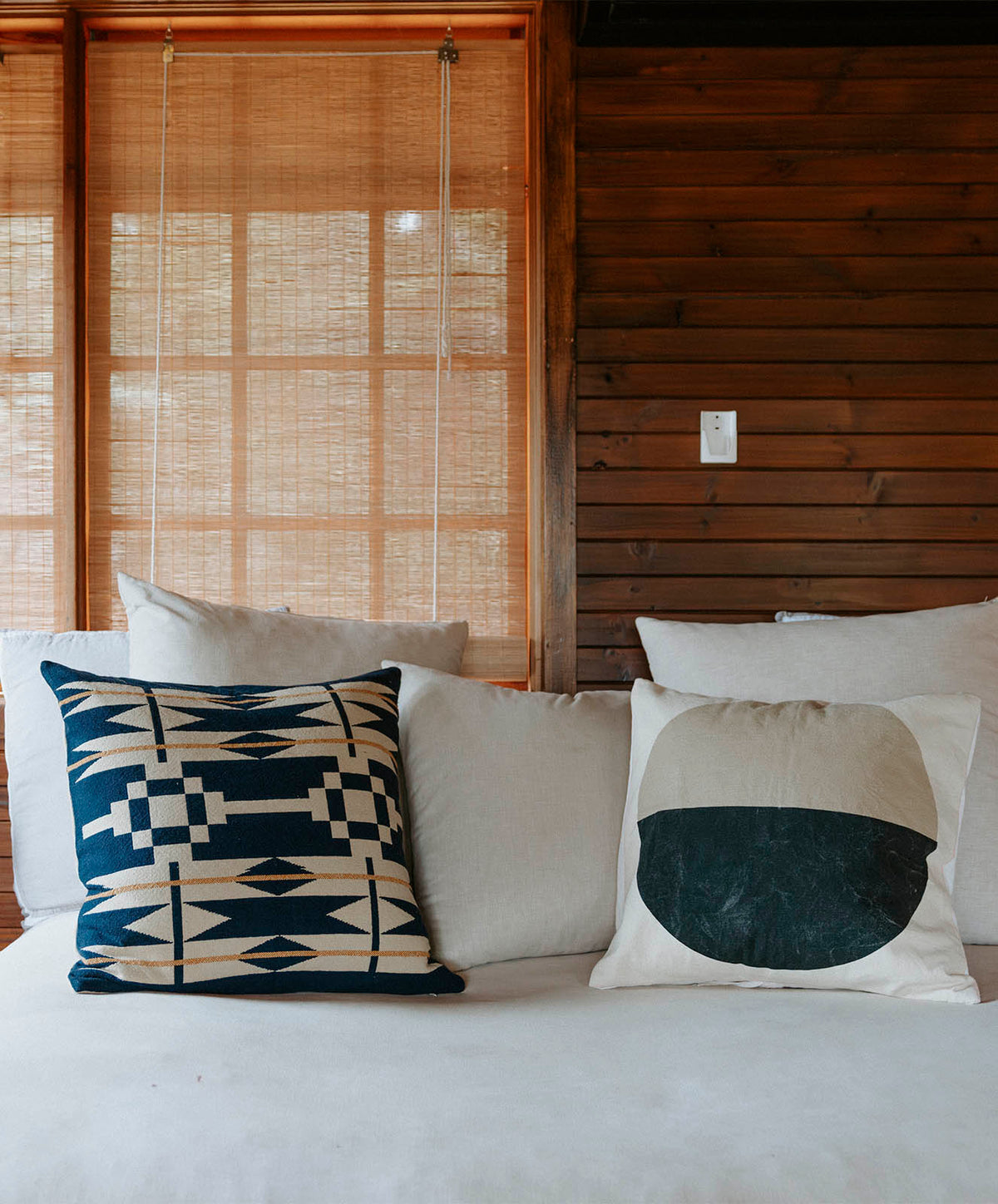 Moonwise Cushion Cover  | Stone Black | 55x55