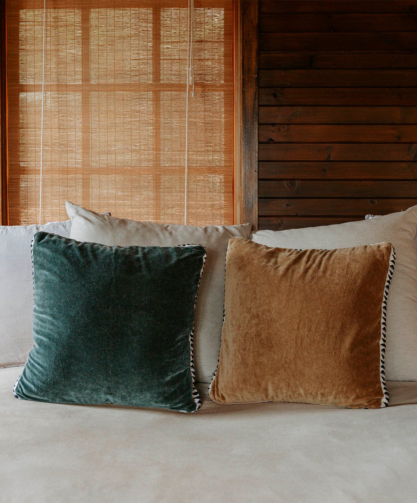 Moonstone Velvet Cushion Cover | Green