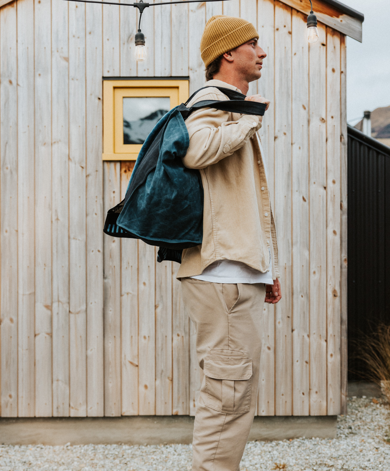 Market Canvas Tote Bag | Blue