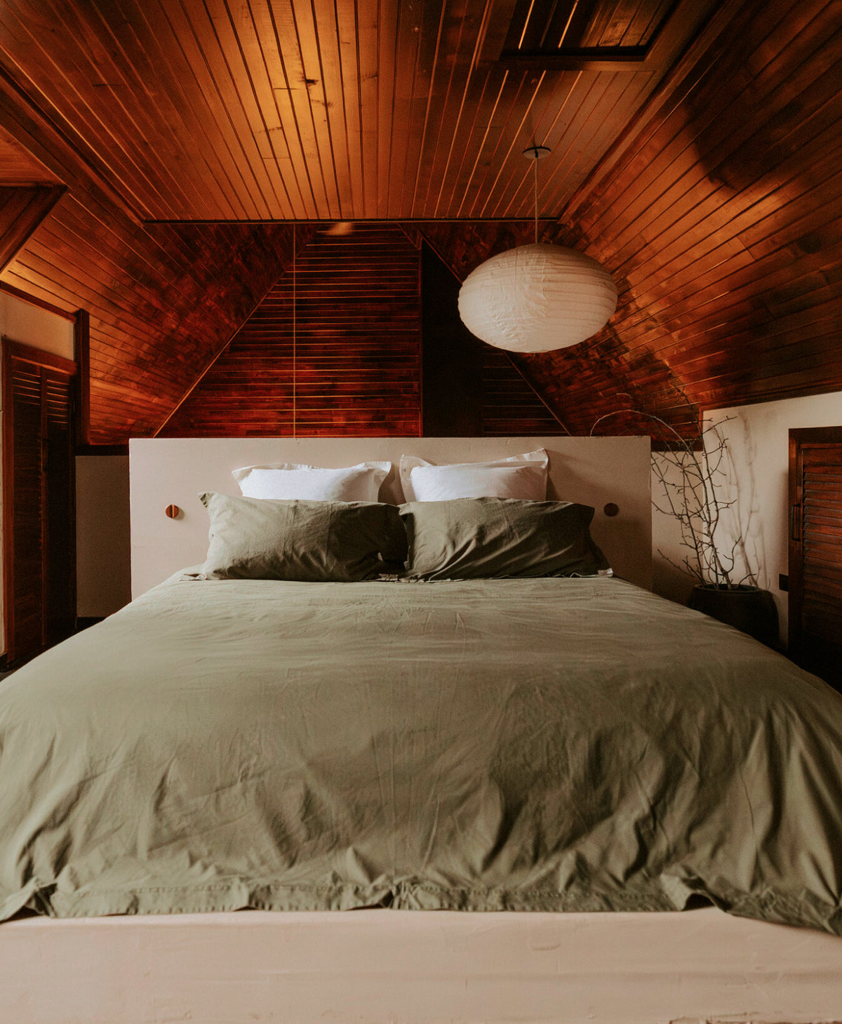 Base Camp Organic Cotton Duvet Cover | Khaki | King