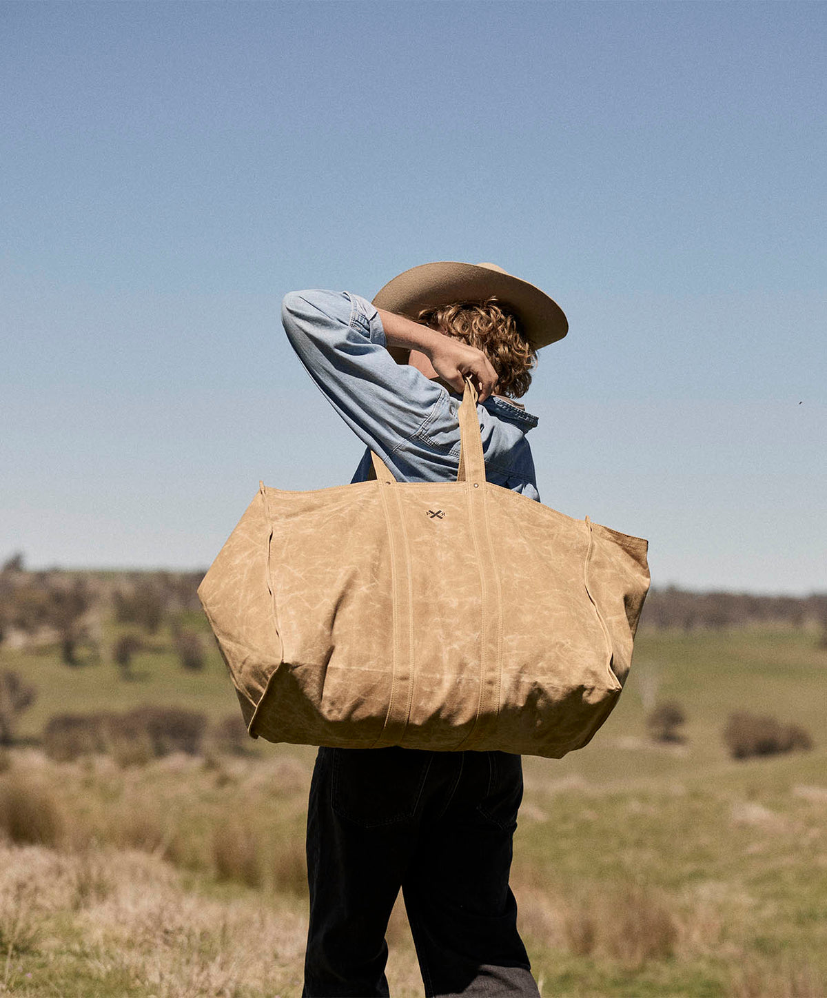 Market Carry All Canvas Tote Bag | Clay