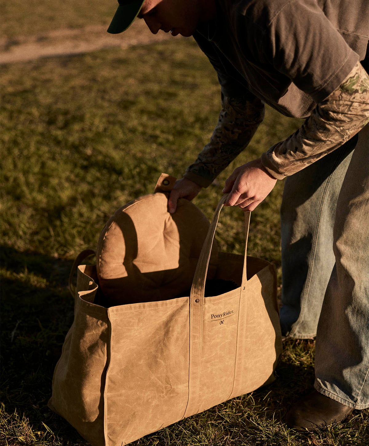 Market Carry All Canvas Tote Bag | Clay