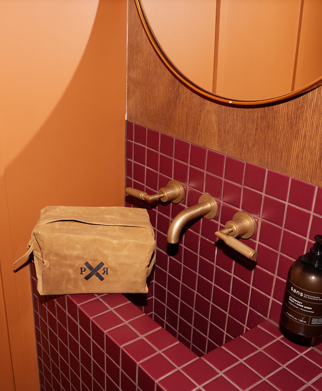 Slow Road Duffle Toiletry Bag | Clay
