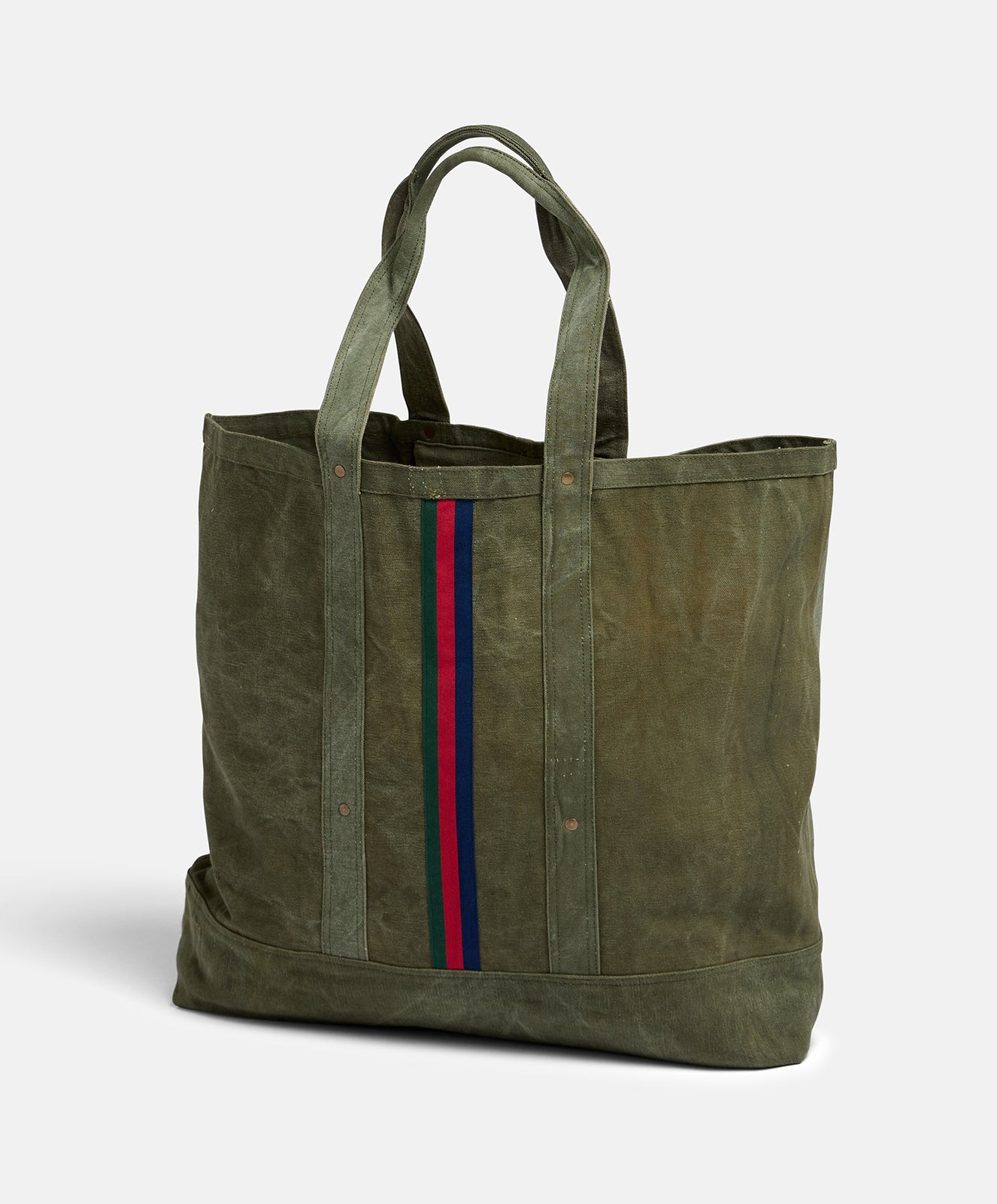 Escapee Large Canvas Tote Bag | Upcycled | Khaki