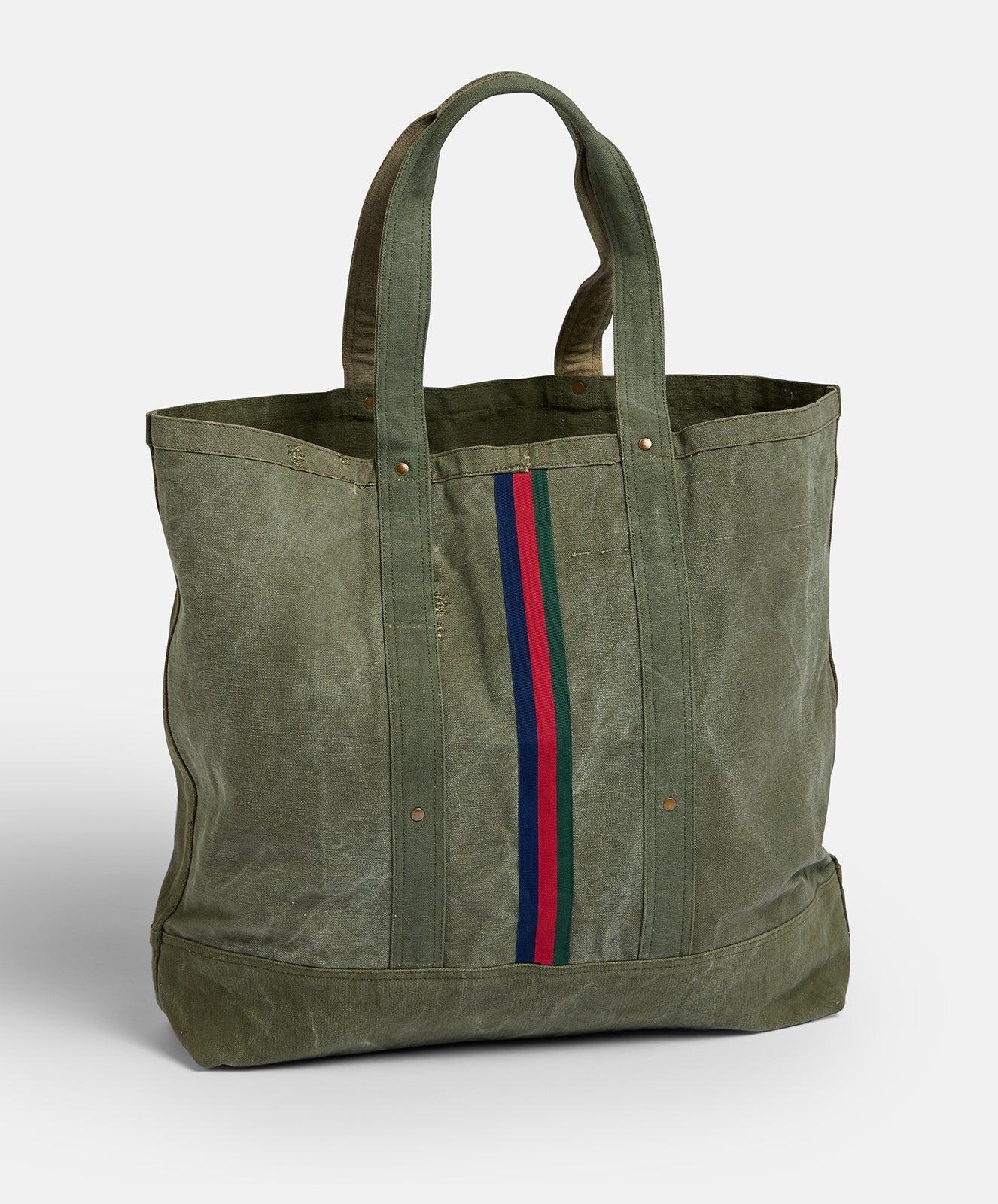 Escapee Large Canvas Tote Bag | Upcycled | Khaki