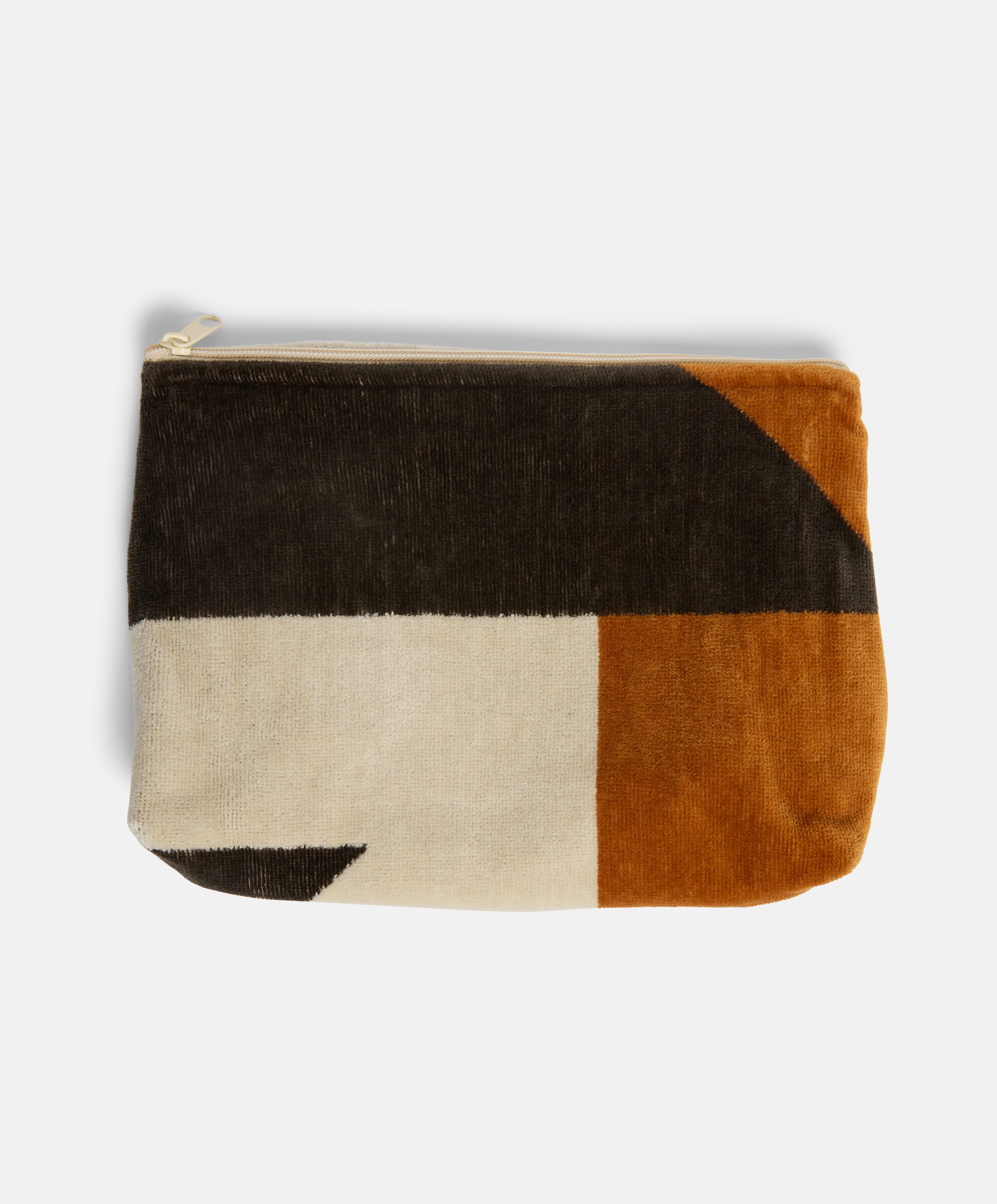 Rocky Mountain Pouch | Recrafted Terry Towelling I Natural / Khaki / Spice