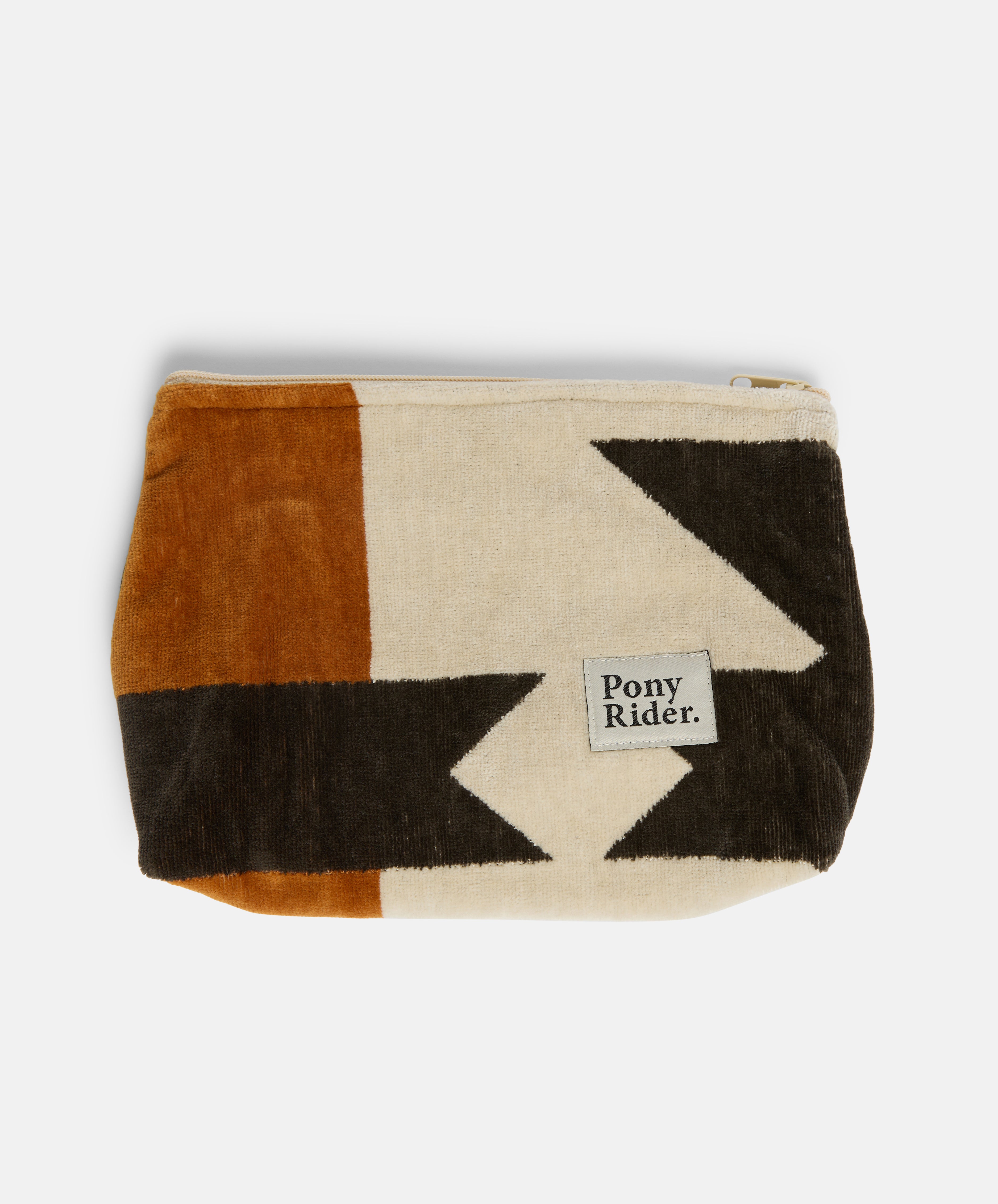 Rocky Mountain Pouch | Recrafted Terry Towelling I Natural / Khaki / Spice