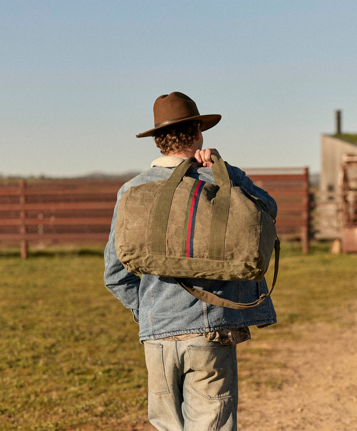 Escapee Canvas Overnight Bag | Upcycled | Khaki