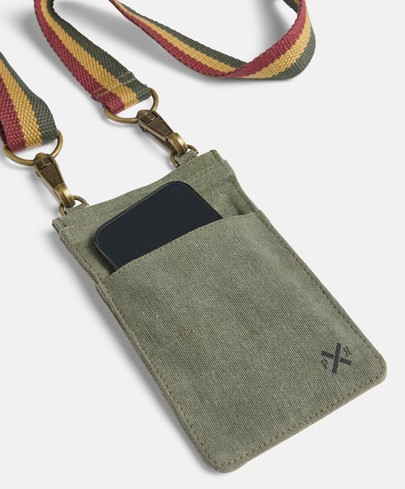 Escapee Cross Body Phone Bag I Upcycled I Khaki