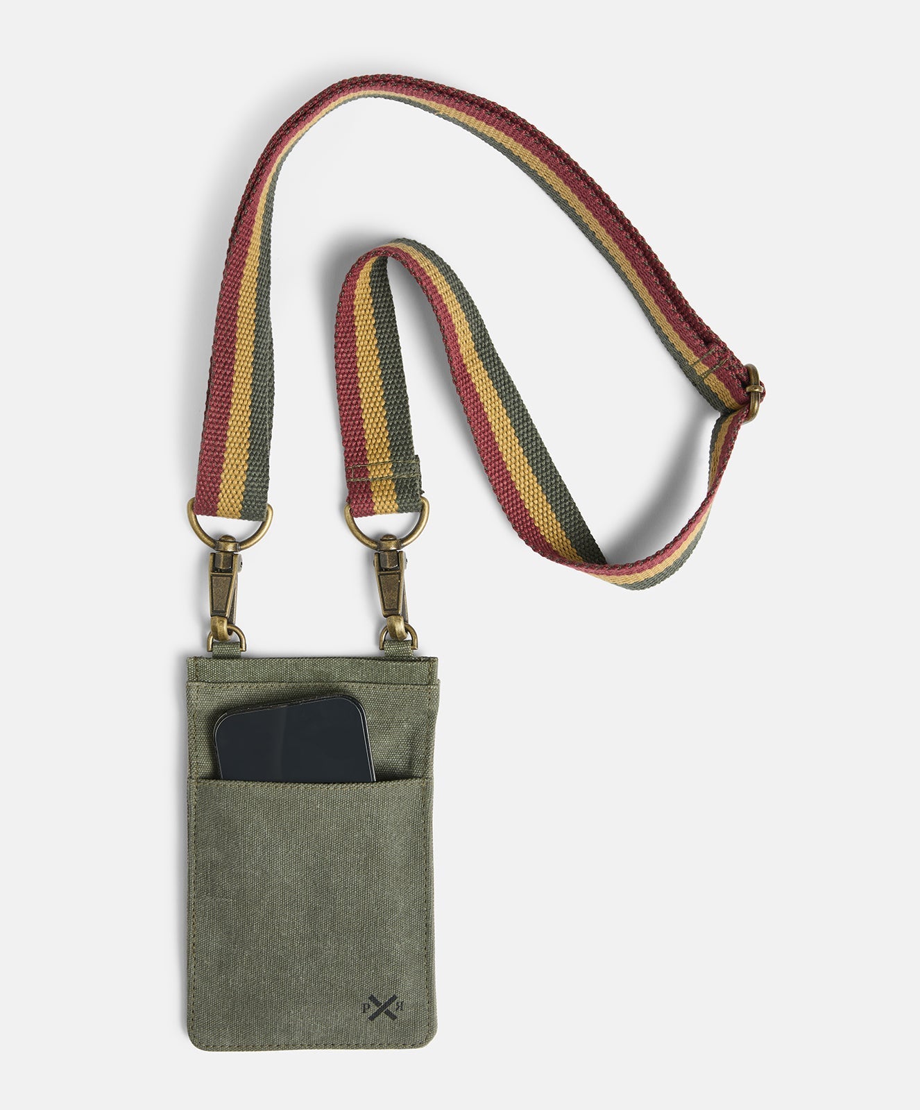 Escapee Cross Body Phone Bag I Upcycled I Khaki
