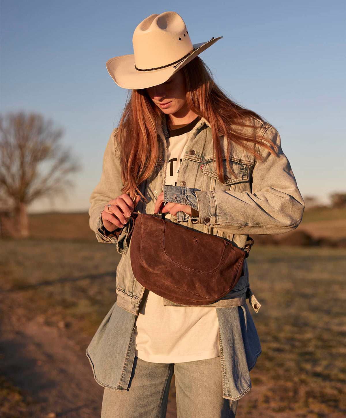 Slow Road Round Shoulder Bag | Cocoa Brown | 33*33cm - PRE SALE