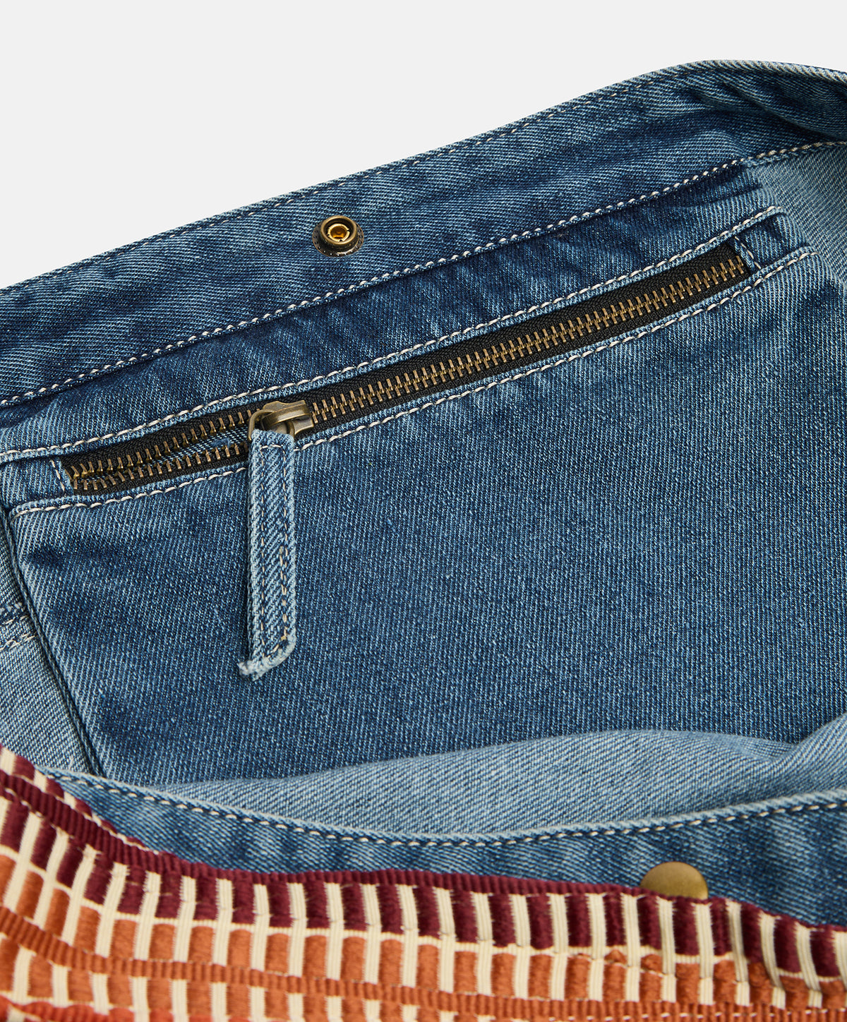 The Drover Slouch Bag | Denim | 47*34*12cm - PRE SALE