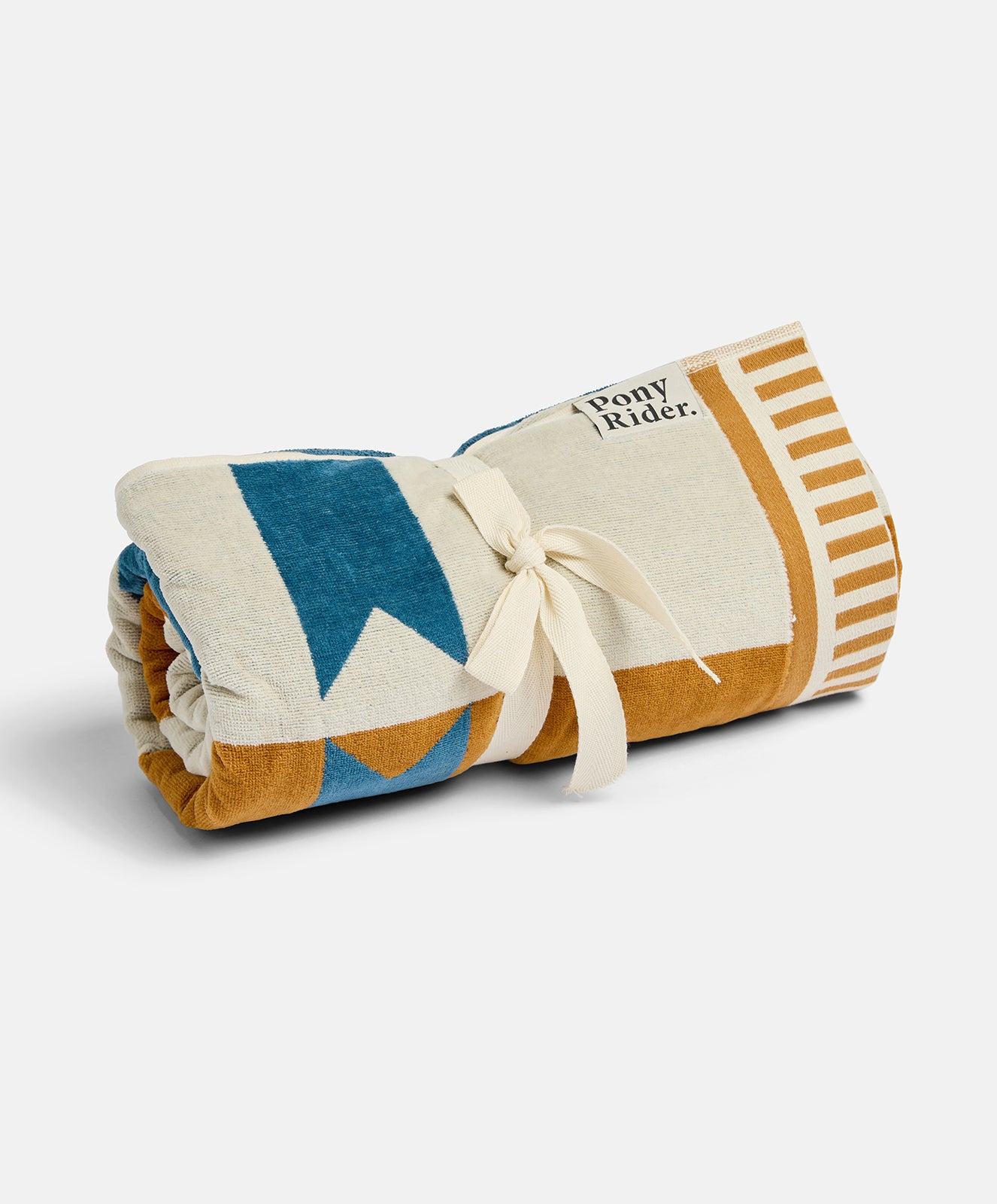 PRE-ORDER Canyon River Large Towel | Natural / Blue
