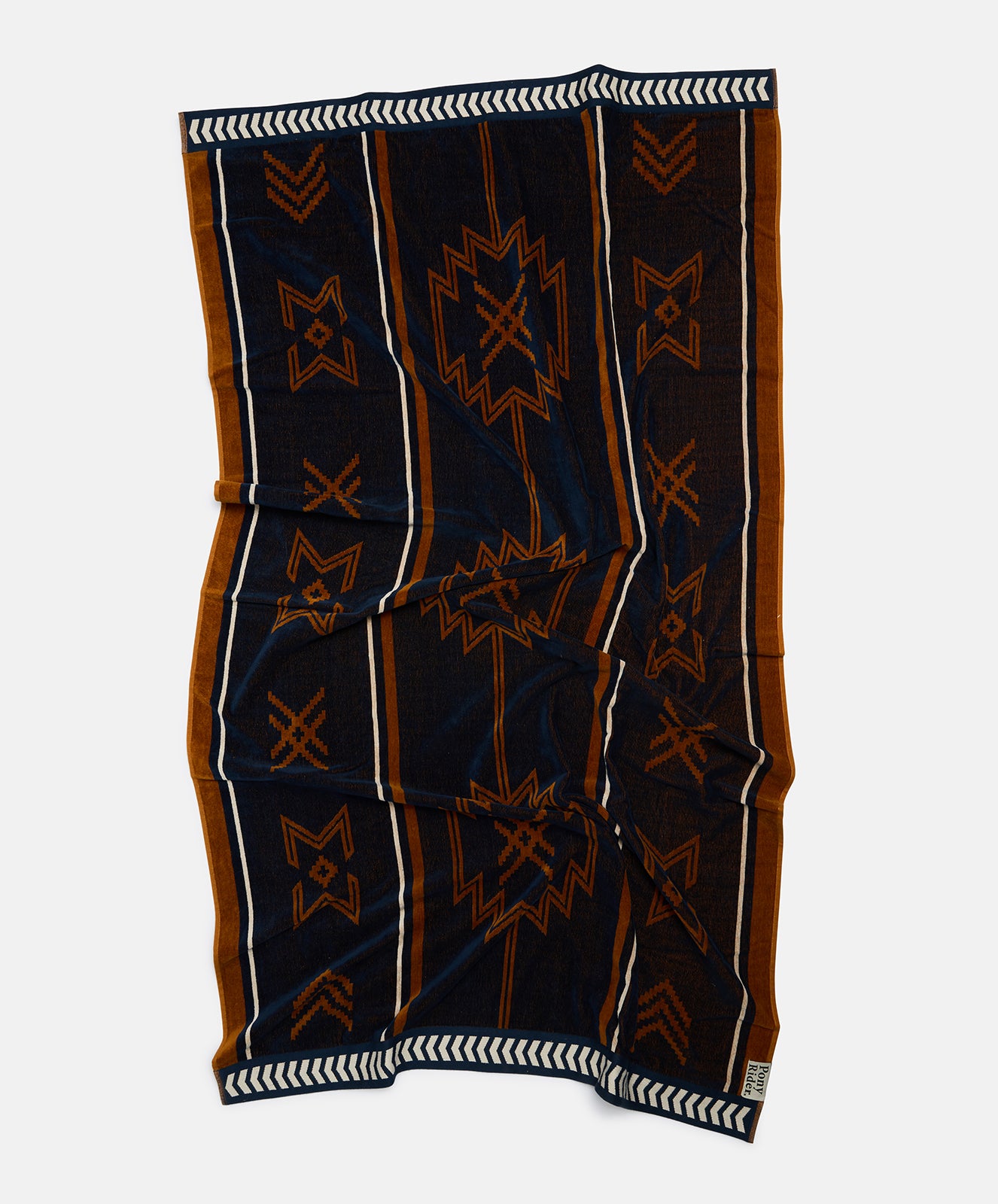 Seeker Large Towel | Navy Tan