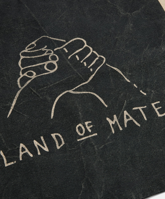 Land of Mates Cushion X Banner | Charcoal