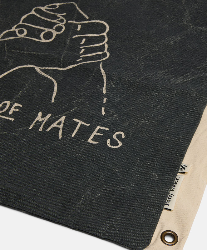 Land of Mates Cushion X Banner | Charcoal