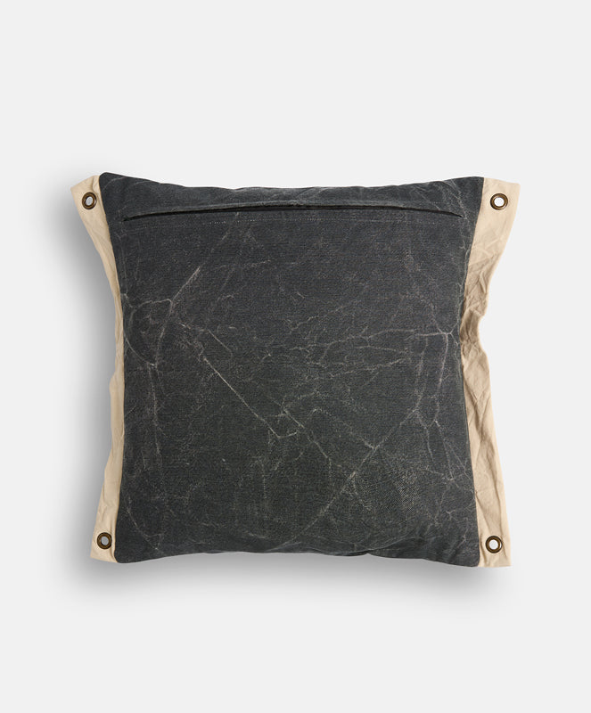 Land of Mates Cushion X Banner | Charcoal