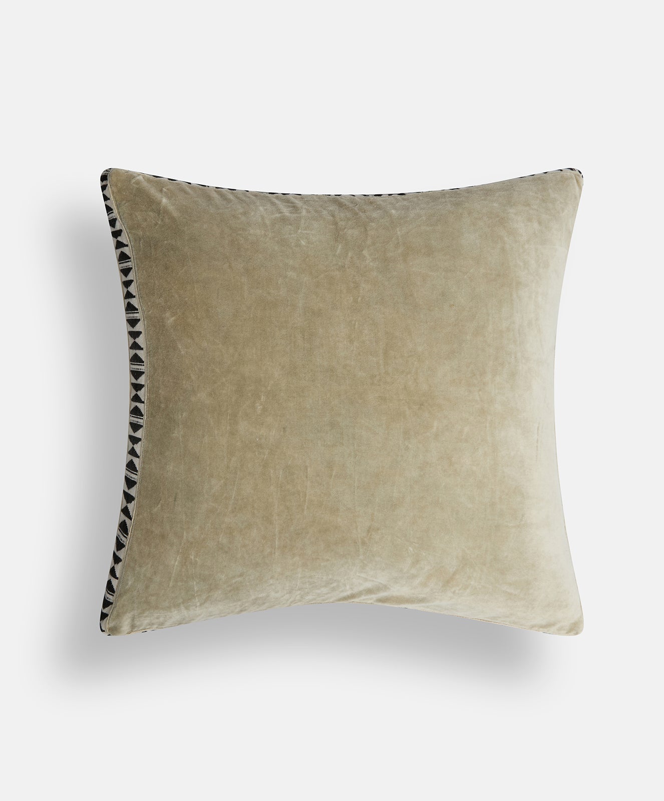 Moonstone Velvet Cushion Cover | Light Safari