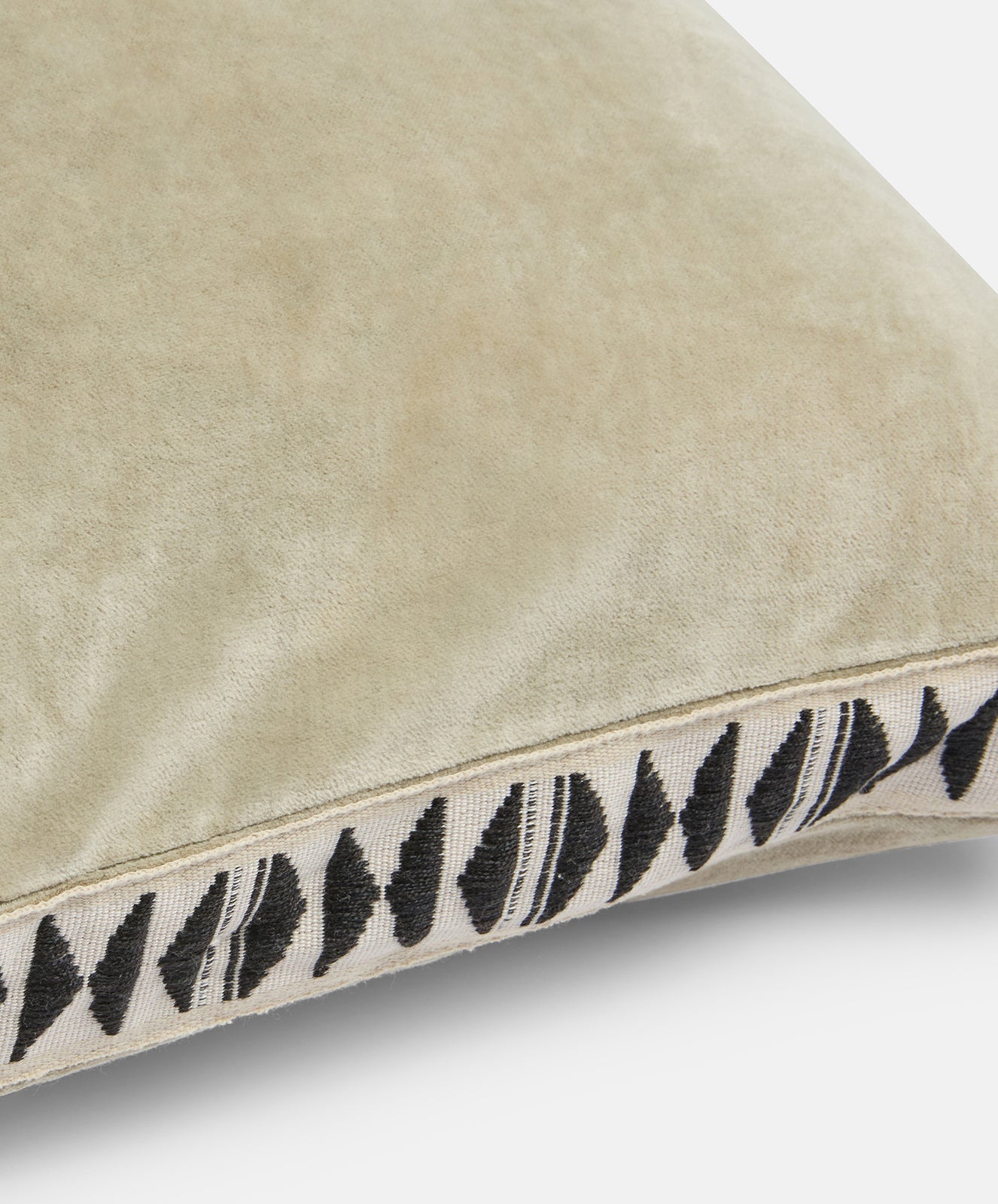 Moonstone Velvet Cushion Cover | Light Safari