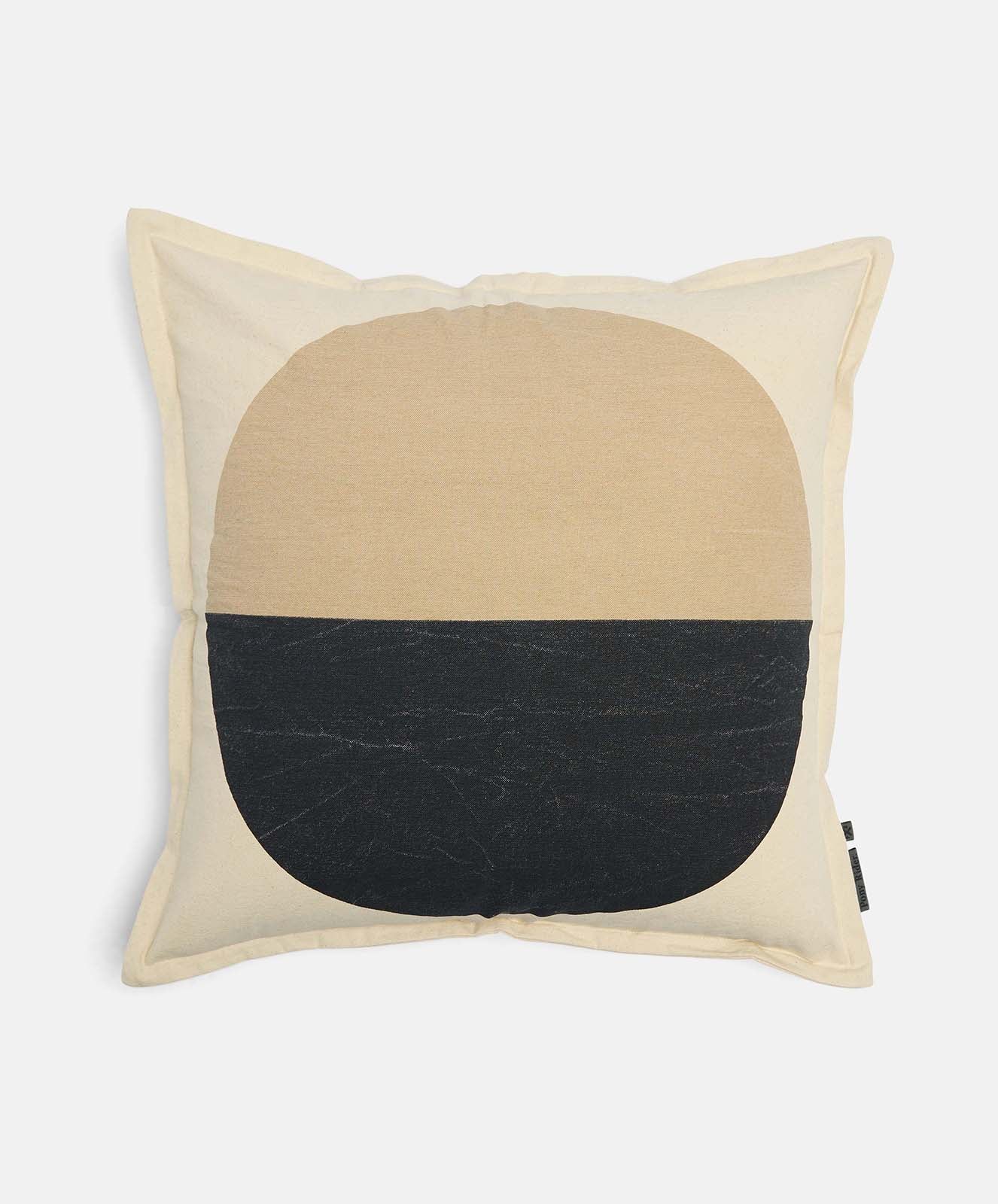 Moonwise Cushion Cover  | Stone Black | 55x55