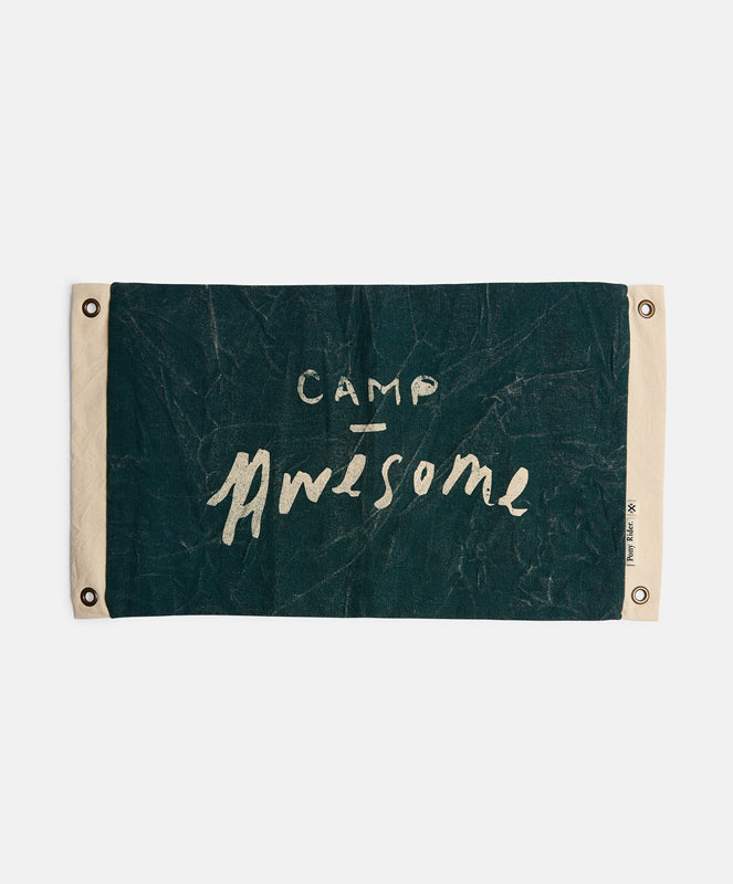 Camp Awesome Cushion X Banner | Duffle Green