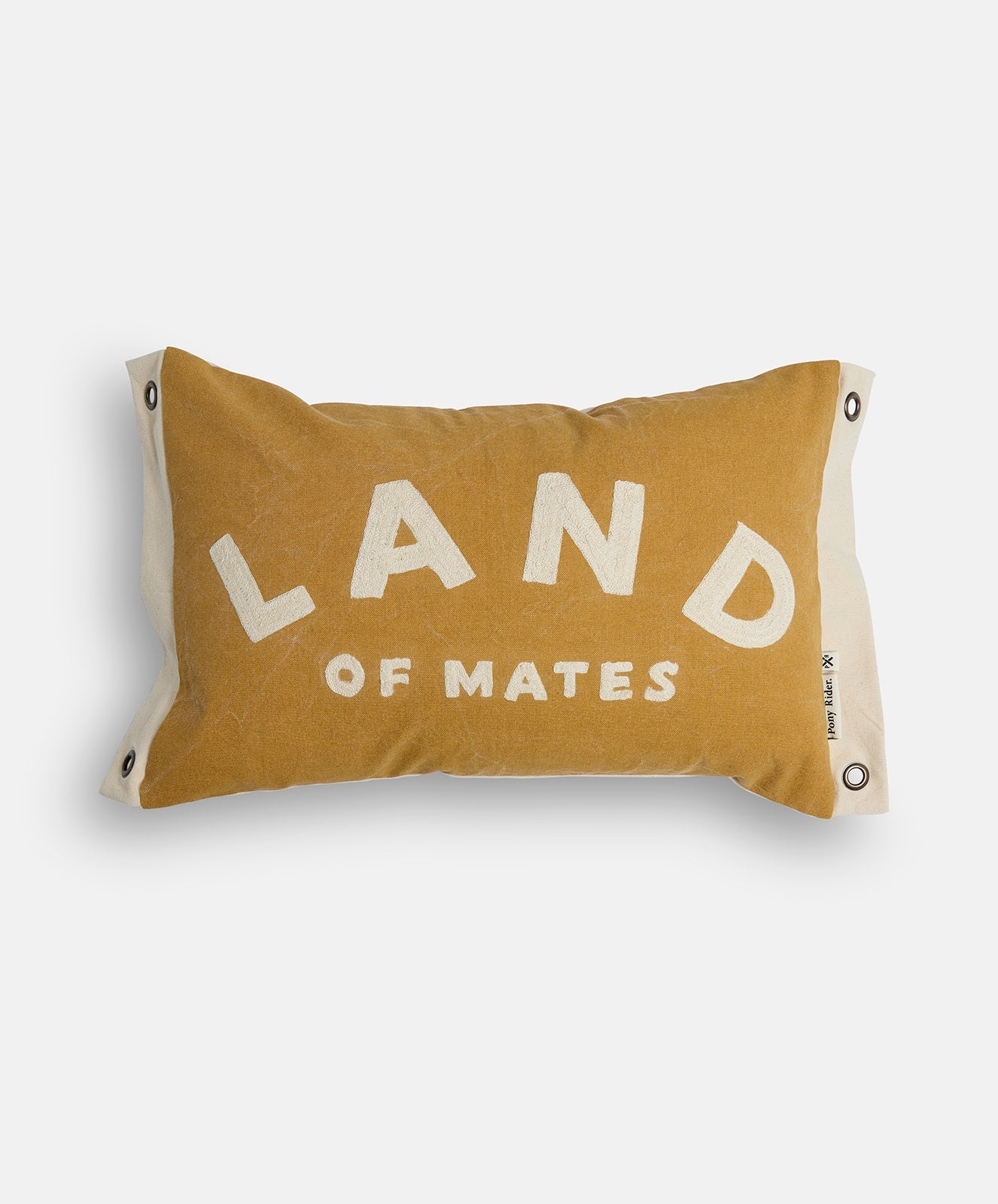 Land of Mates Cushion X Banner | Clay