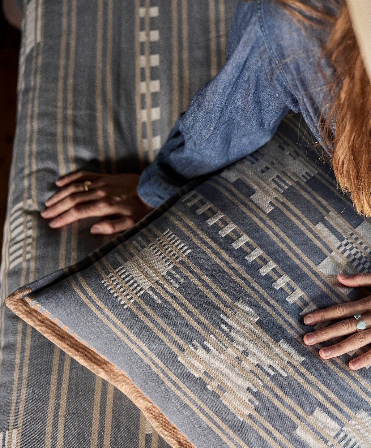 Kindred Folk Cushion Cover | Dusty Blue | 60*60 - PRE SALE