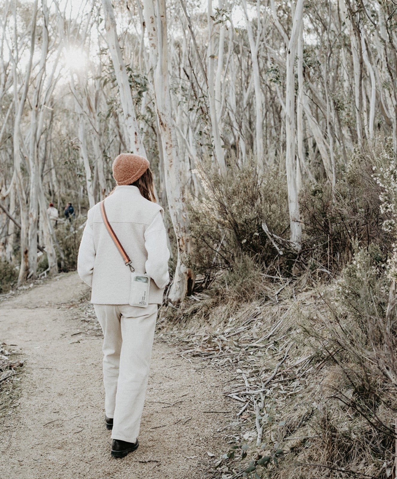 Escapee Cross Body Phone Bag | Upcycled | Natural