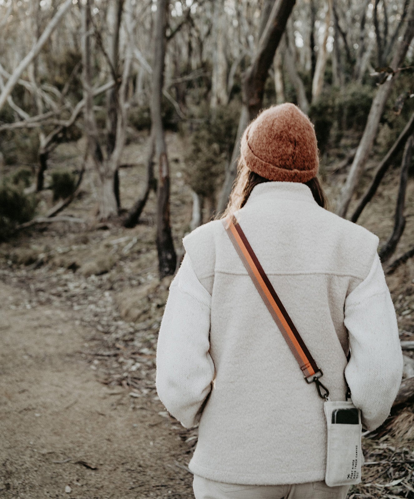 Escapee Cross Body Phone Bag | Upcycled | Natural