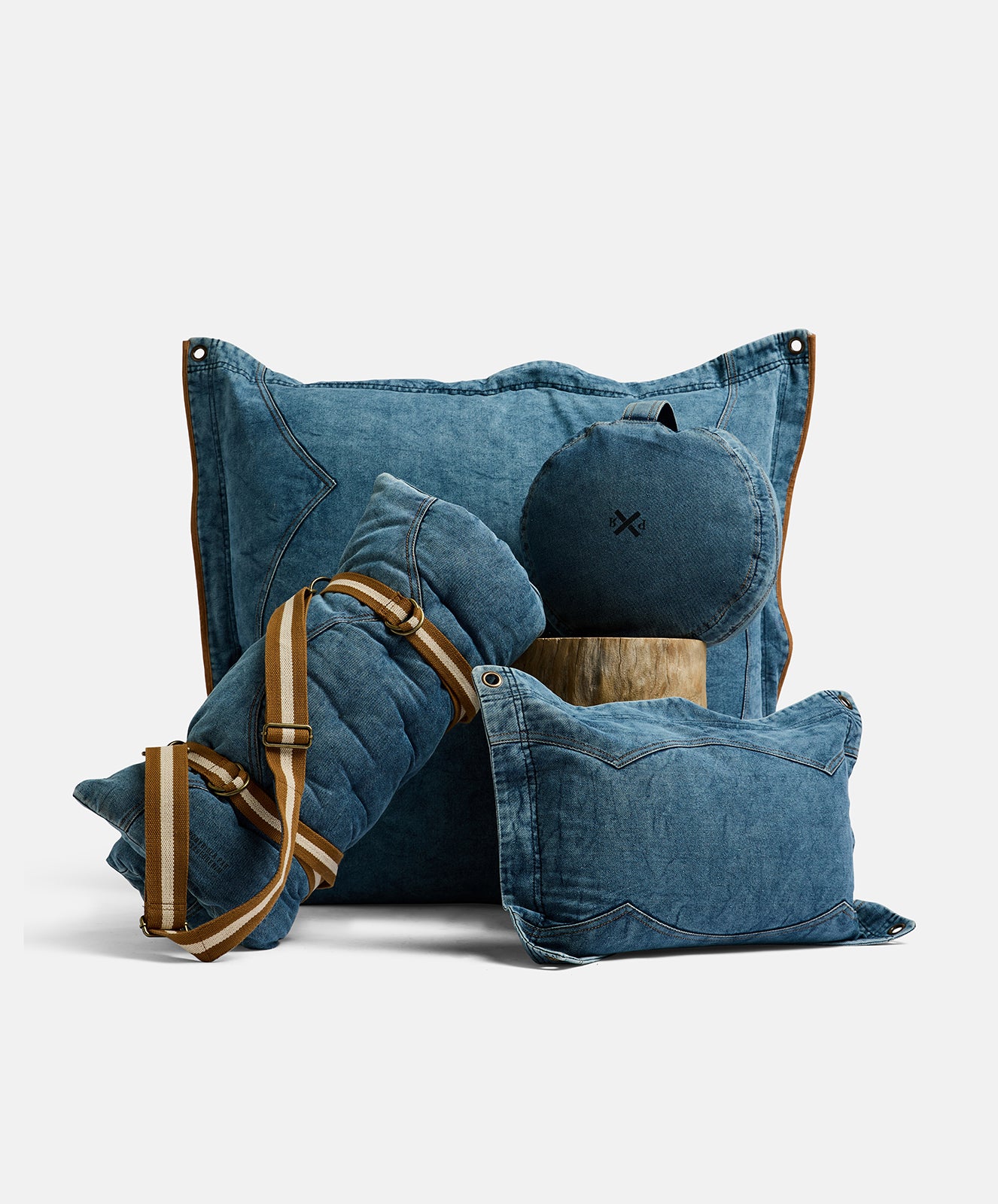 Outlander Floor Cushion | Denim