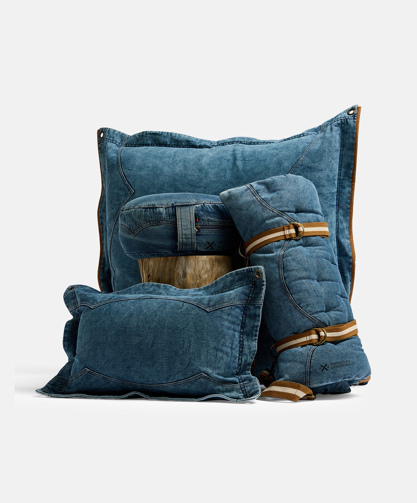 Outlaw Padded Cushion Floor Mat / Mediation Mat | Denim