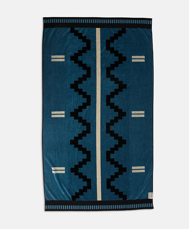 Down River Beach Towel | Cobalt Blue