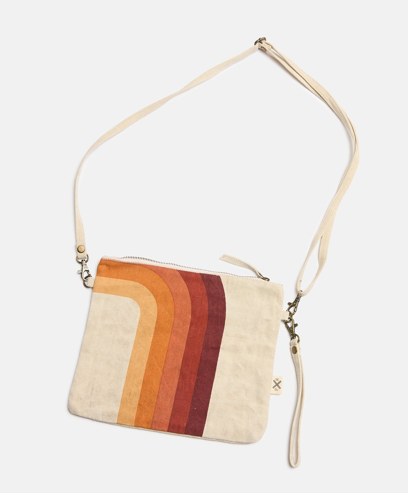 Ground Up Clutch Bag | Natural Stripe