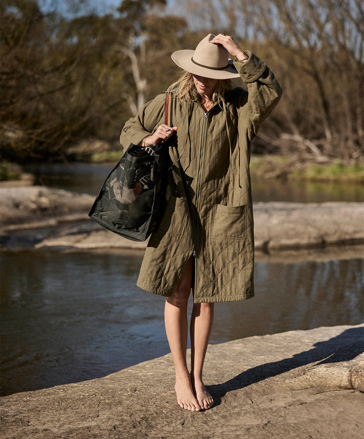 High Tide Plunge Canvas Jacket | Khaki | O/S