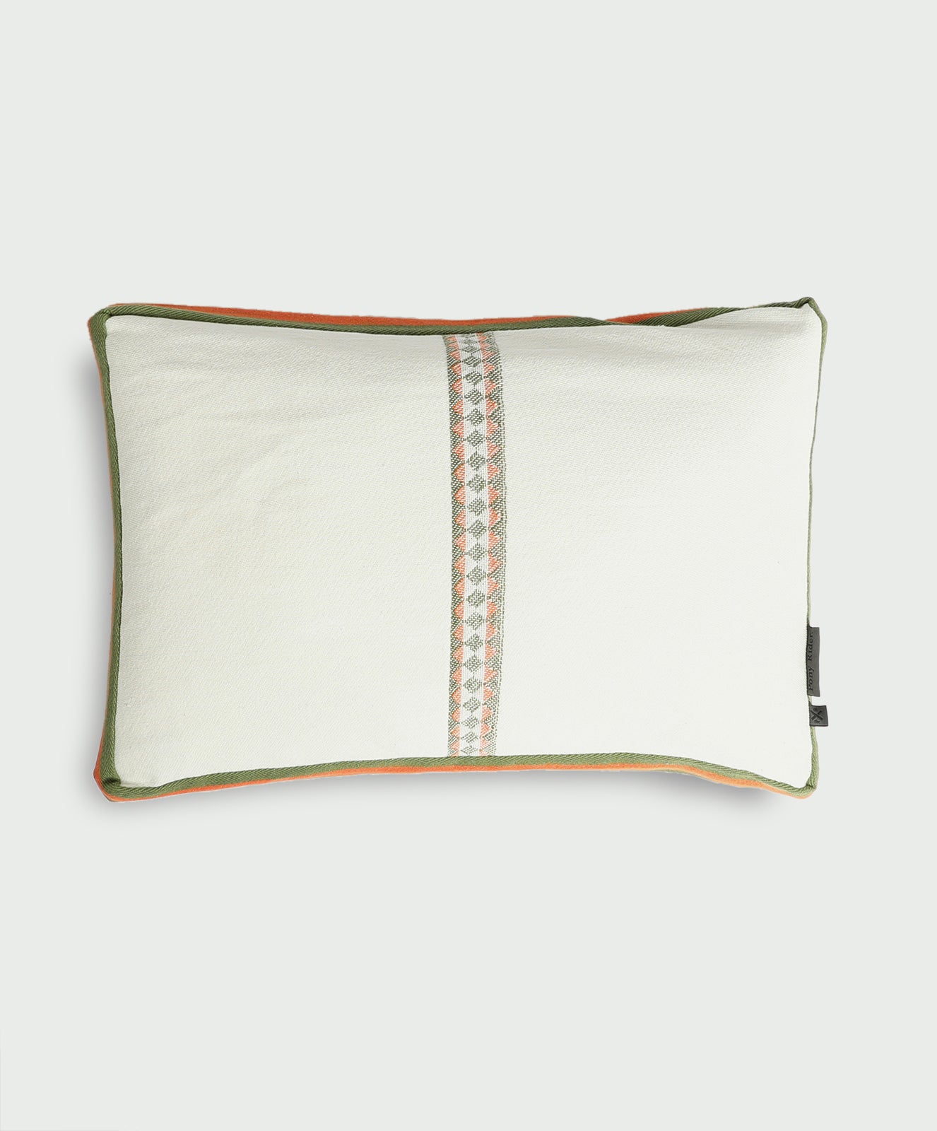 Lil Modern Siesta Cushion | Natural / khaki/ tangerine
