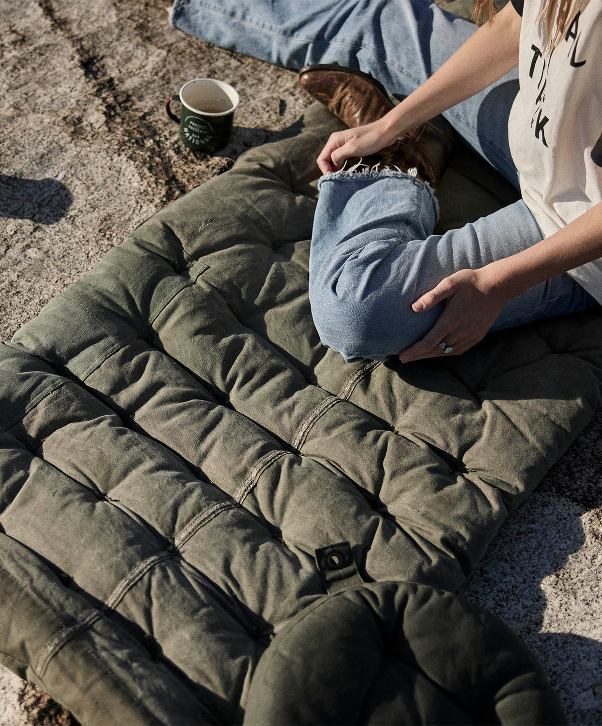 The Chill Out Futon Mattress | Recycled Khaki
