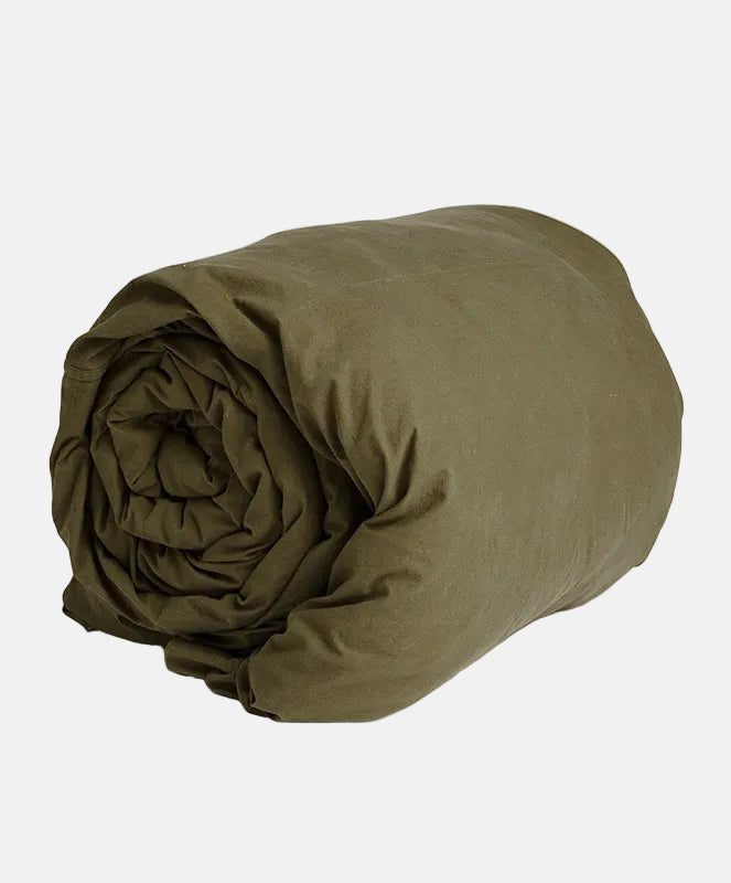 Base Camp Organic Cotton Duvet Cover | Khaki | Queen