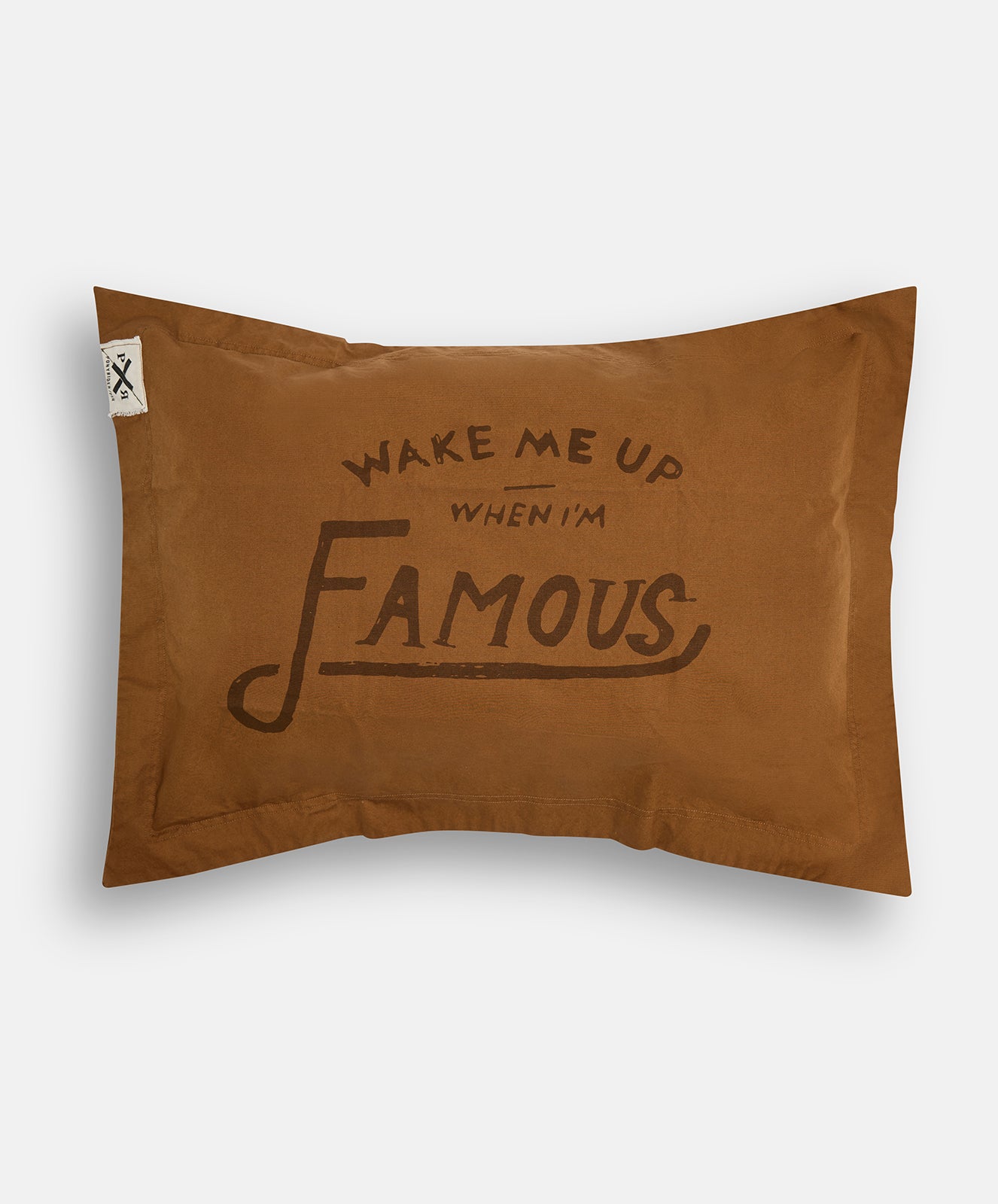 Wake Me Up Pillowcase | Toffee | Set of 2