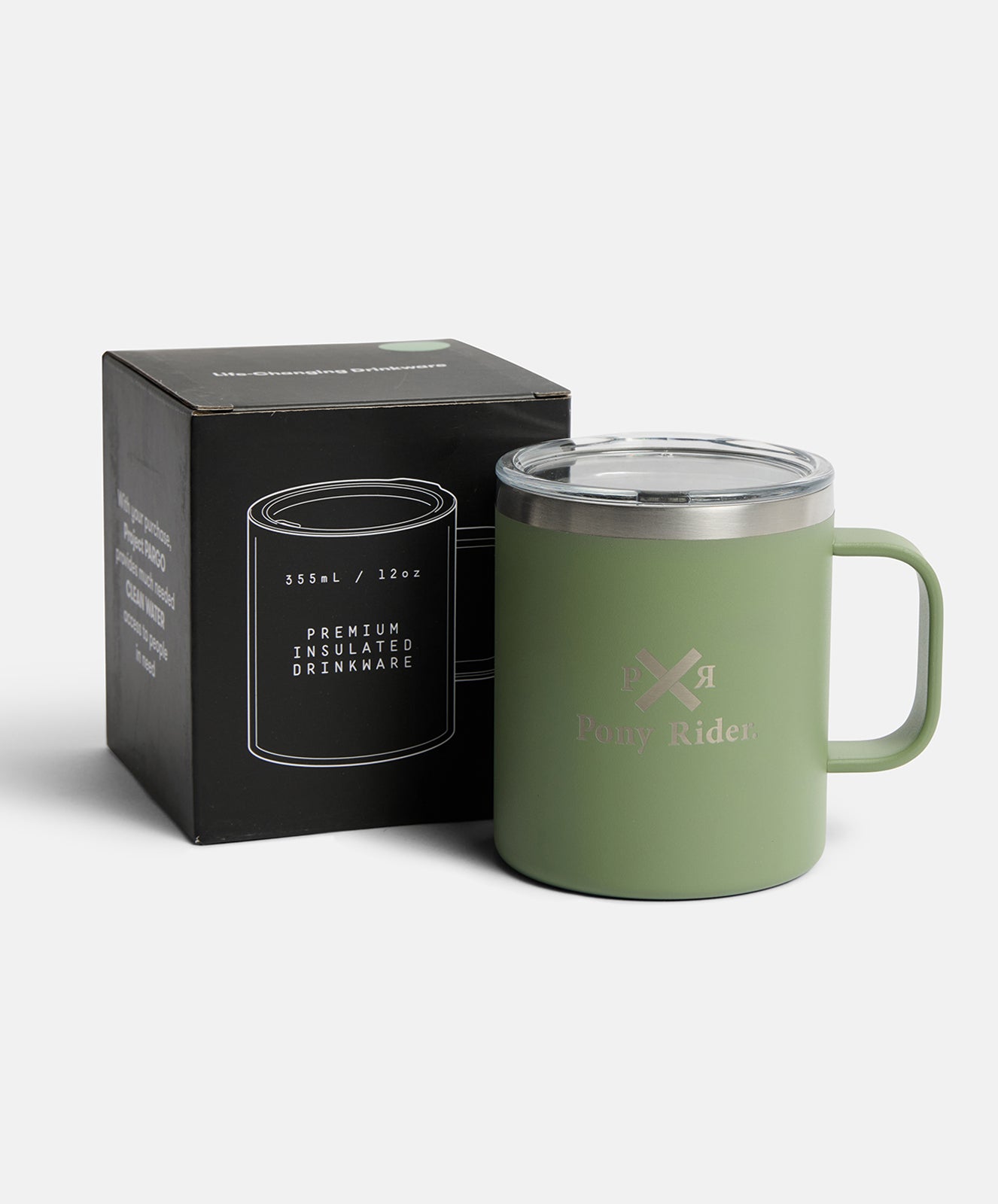 Pony Rider x Pargo 12oz Insulated Mug – Eucalypt