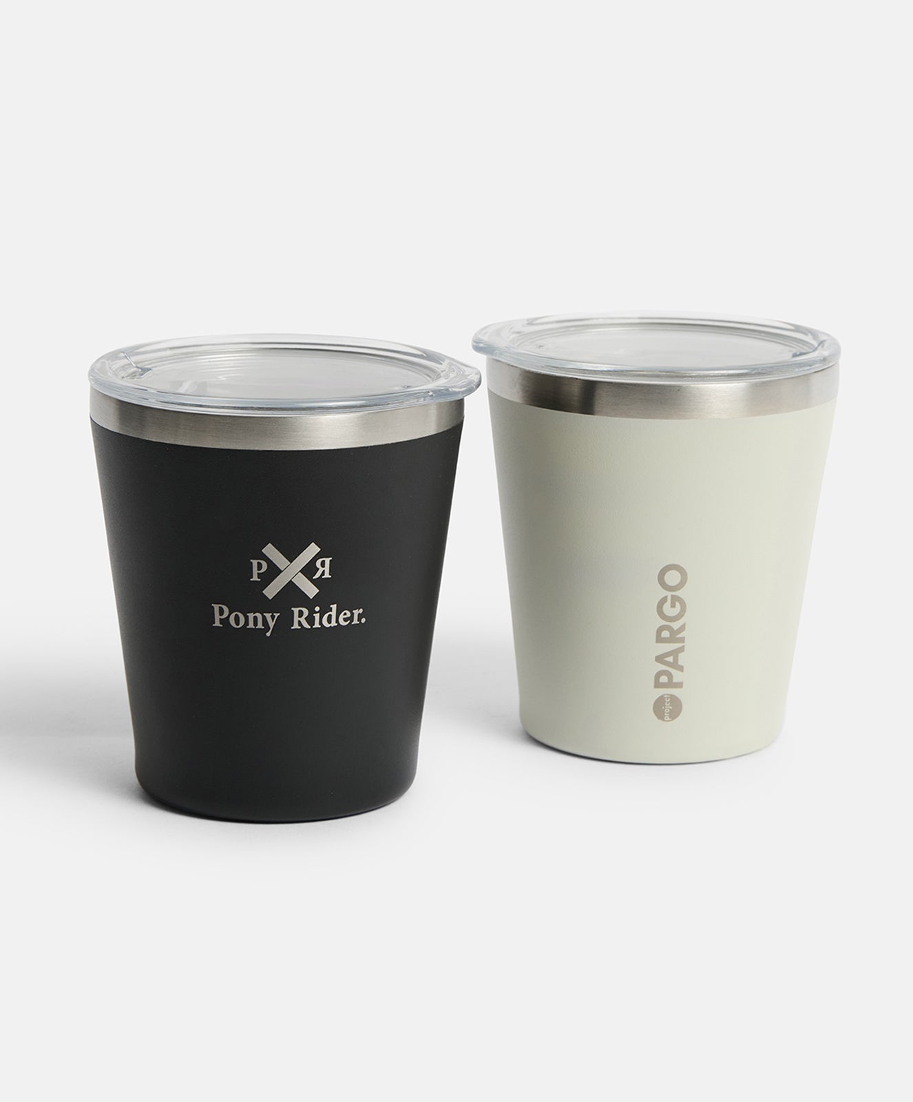 Pony Rider x Pargo 8oz Insulated Coffee Cup – Bone White